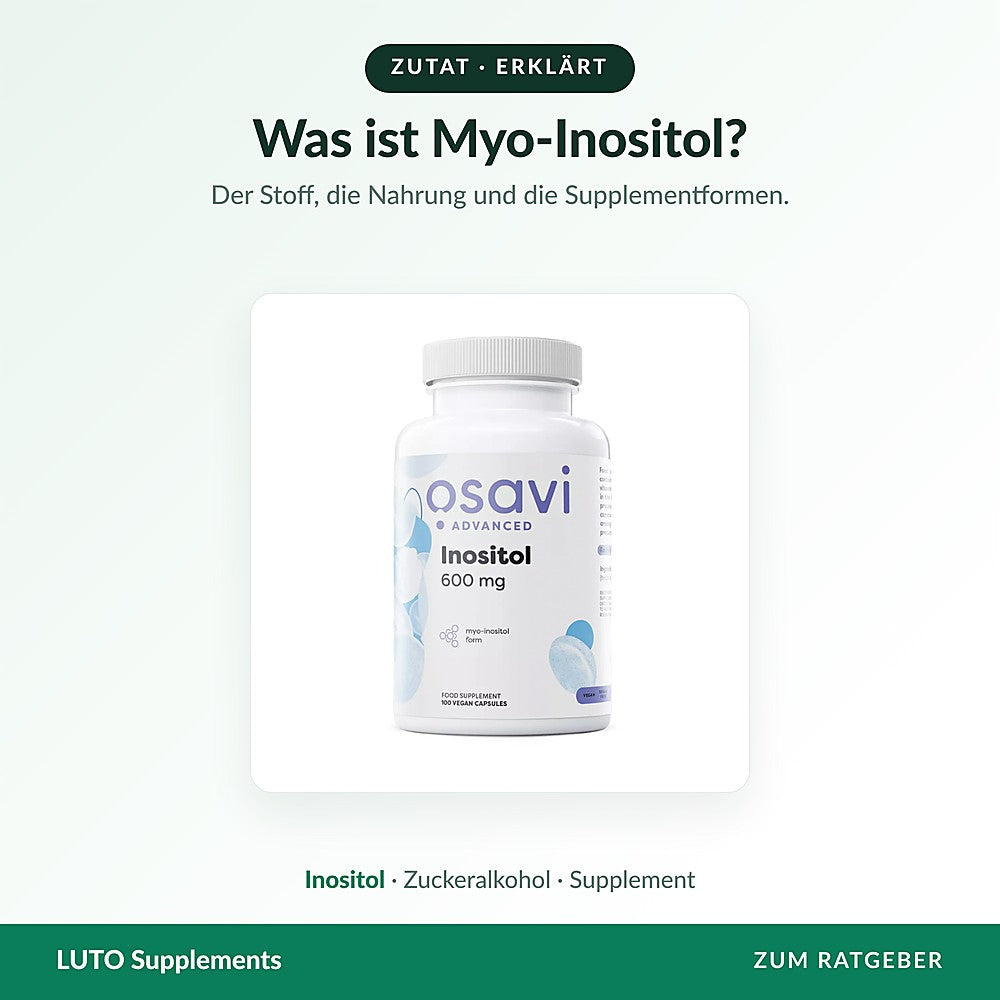 Natürliche Inositol-Quellen wie Vollkorn, Nüsse und Obst