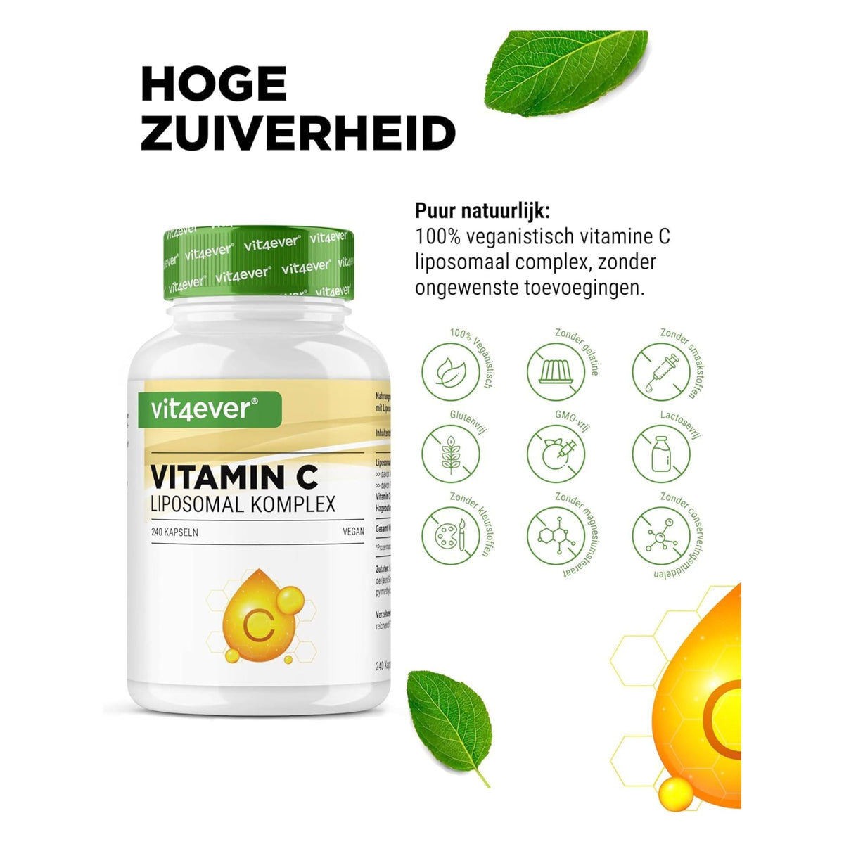 Liposomales Vitamin C Complex | 240 Kapseln | Vit4ever