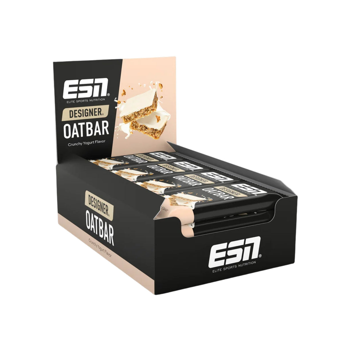 ESN Designer Oatbar Haferriegel 12 x 100g – Produktverpackung Vorderseite