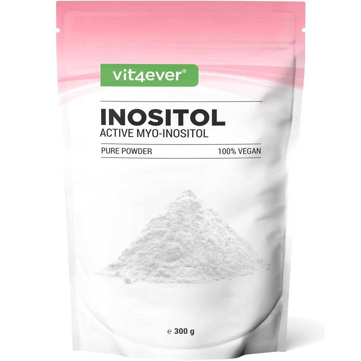 Vit4ever Myo-Inositol Pulver 4000mg 300 g – Produktverpackung Vorderseite