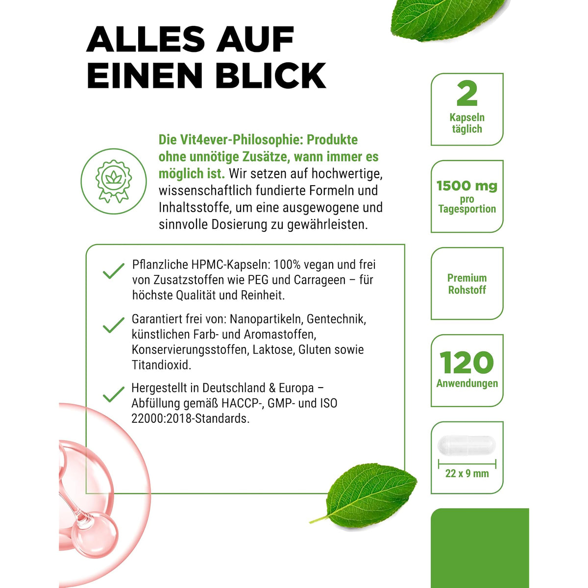 Vit4ever Myo-Inositol 750mg 240 Kapseln – Produkt aus der Nähe