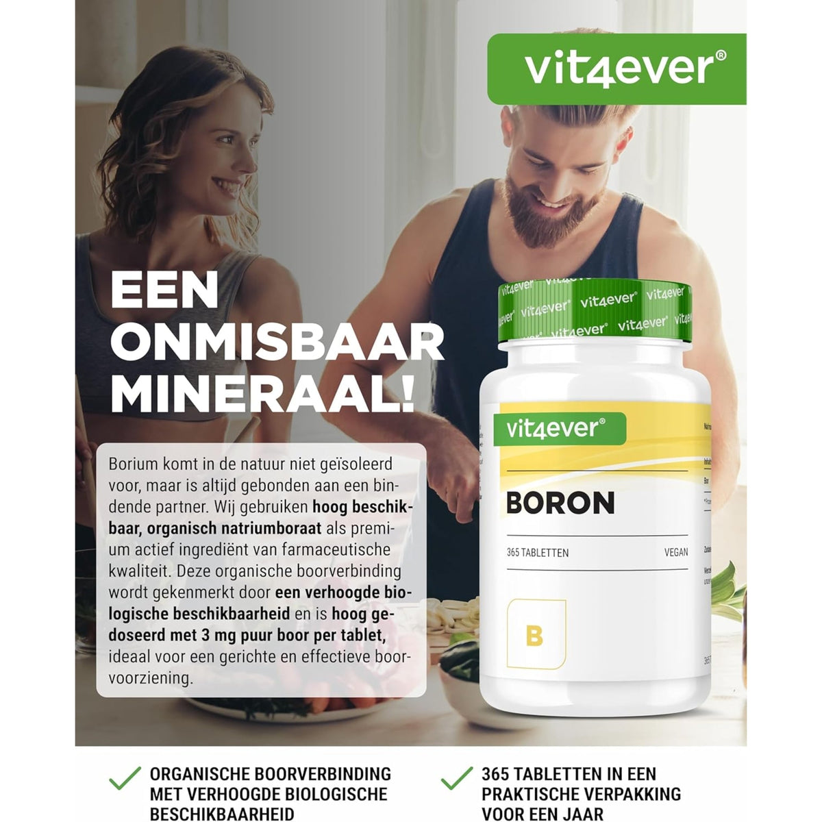 Bor 3 mg | 365 Tabletten | Vit4ever