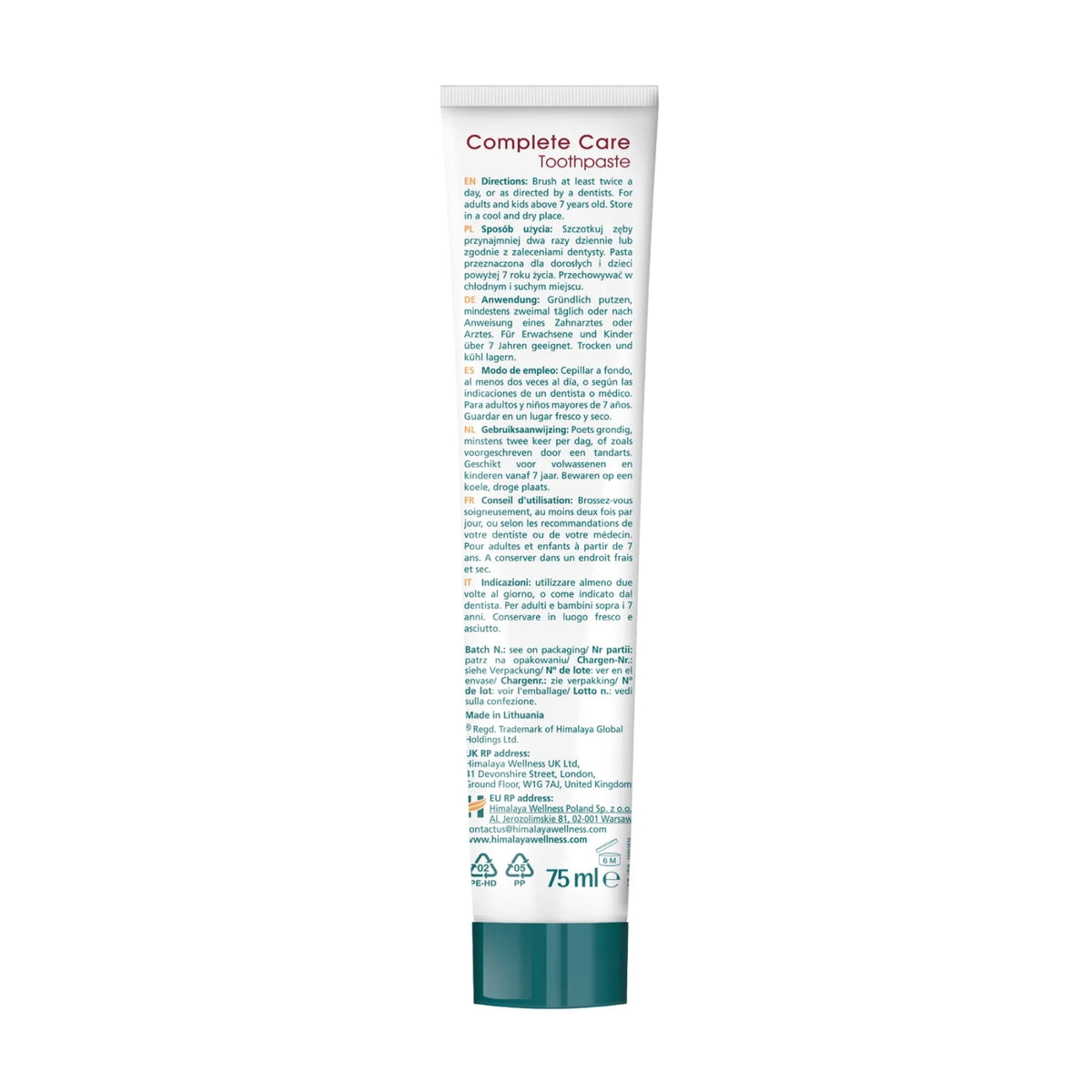 Botanique Complete Care Zahnpasta Zimt | 75 ml | Himalaya