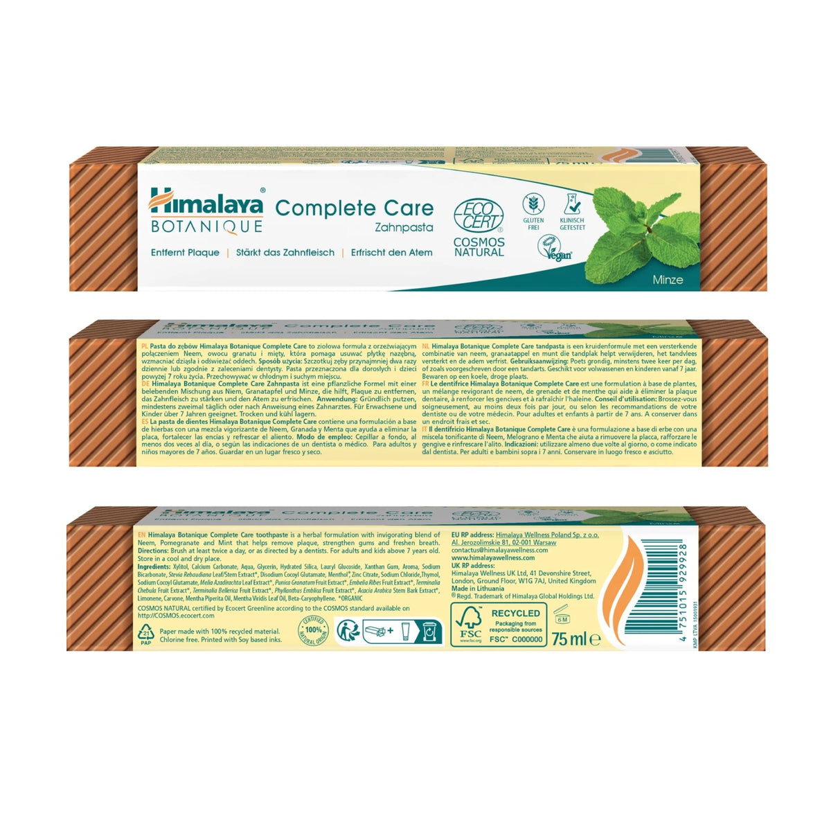 Botanique Complete Care Zahnpasta Minze | 75 ml | Himalaya