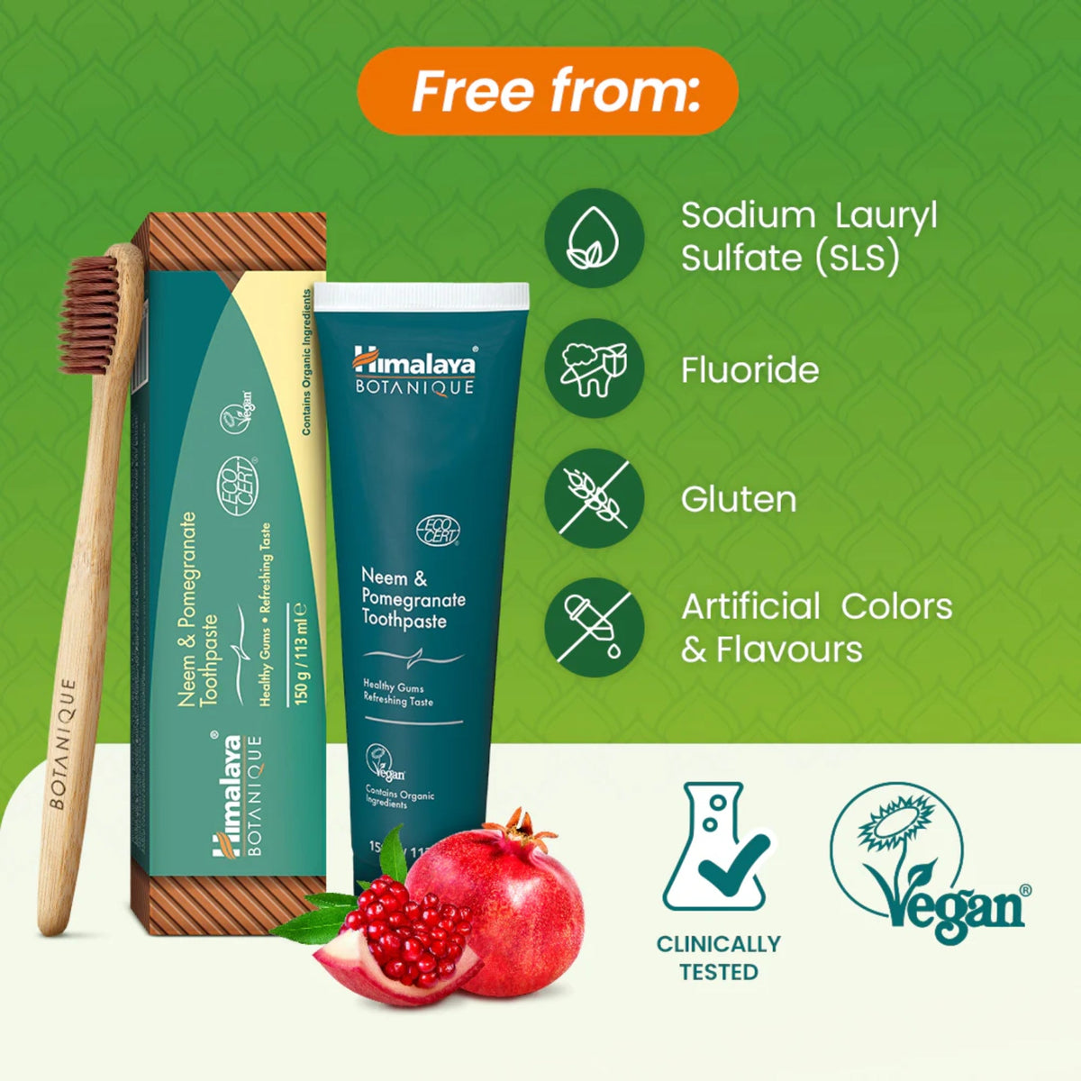Botanische Neembaum & Granatapfel Zahnpasta | Himalaya