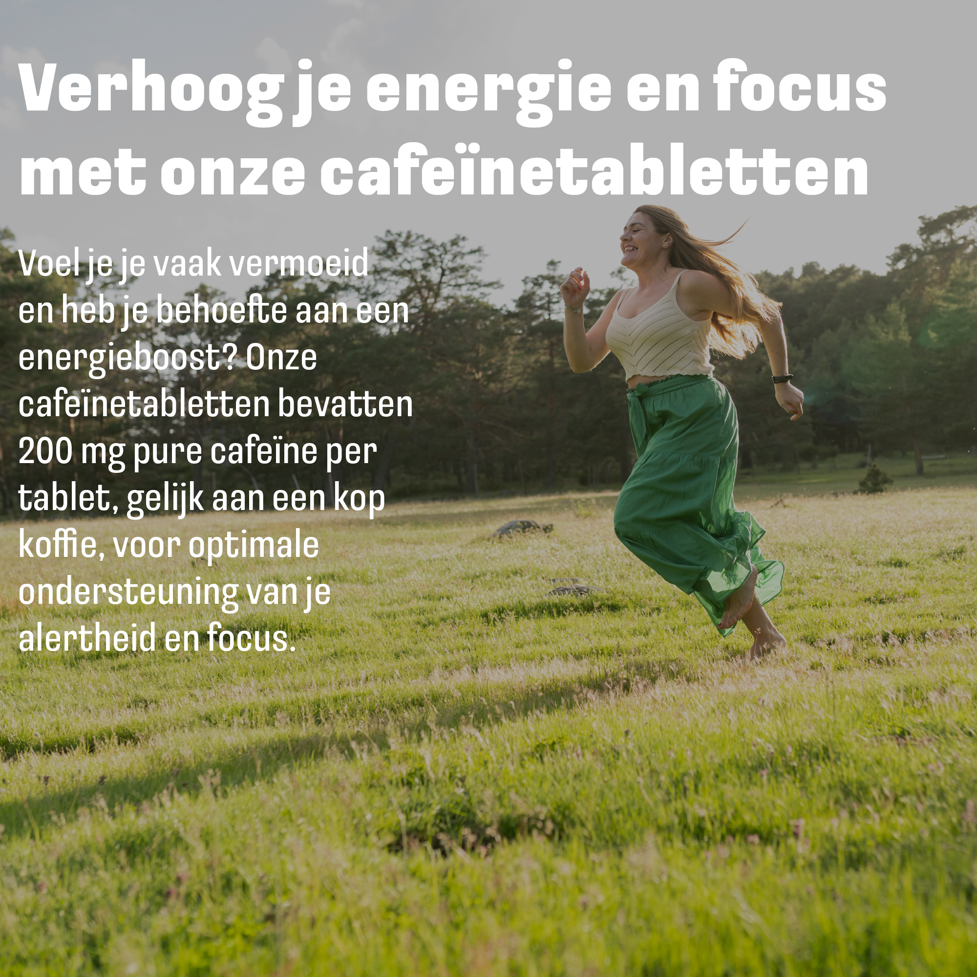 LUTO Cafeïne 250mg voor energie en focus - pure cafeïne tabletten voor dagelijkse alertheid
