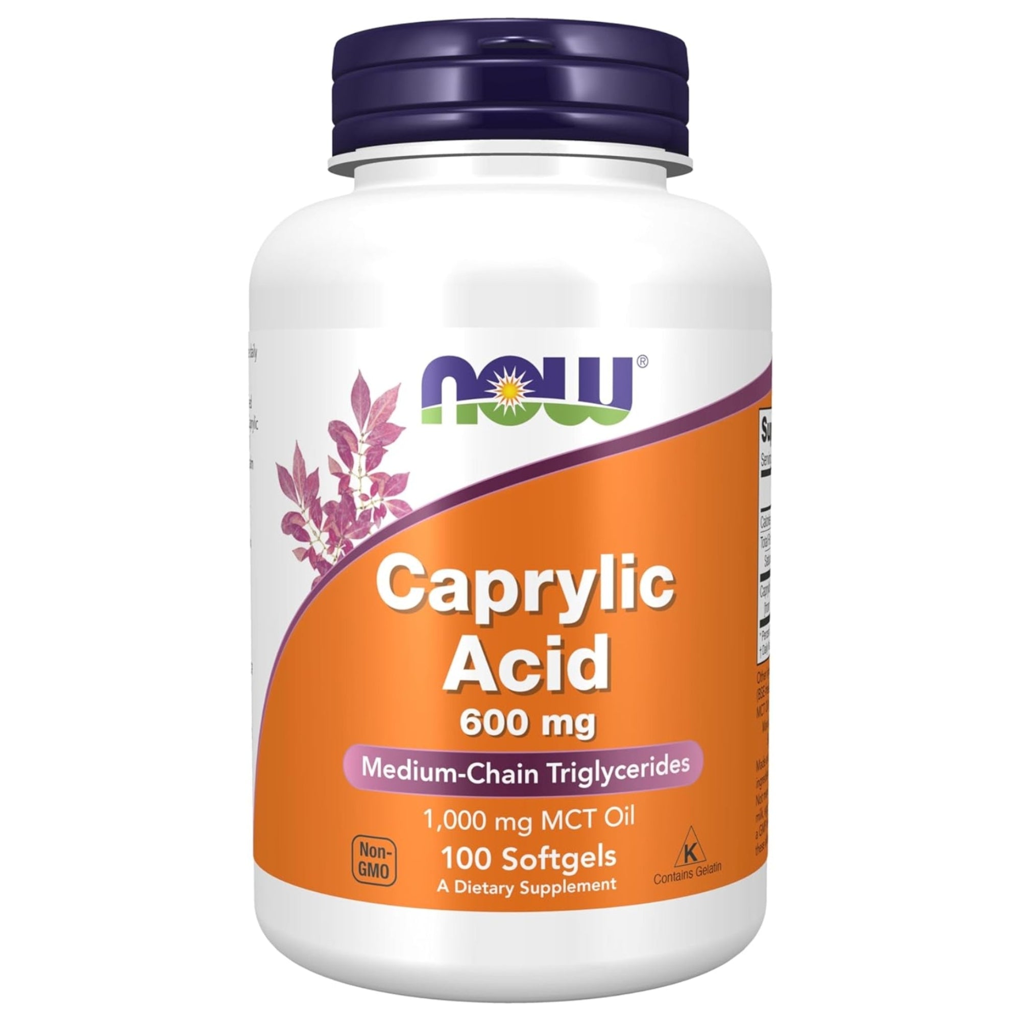 Caprylsäure 600 mg | 100 Softgels | NOW Foods