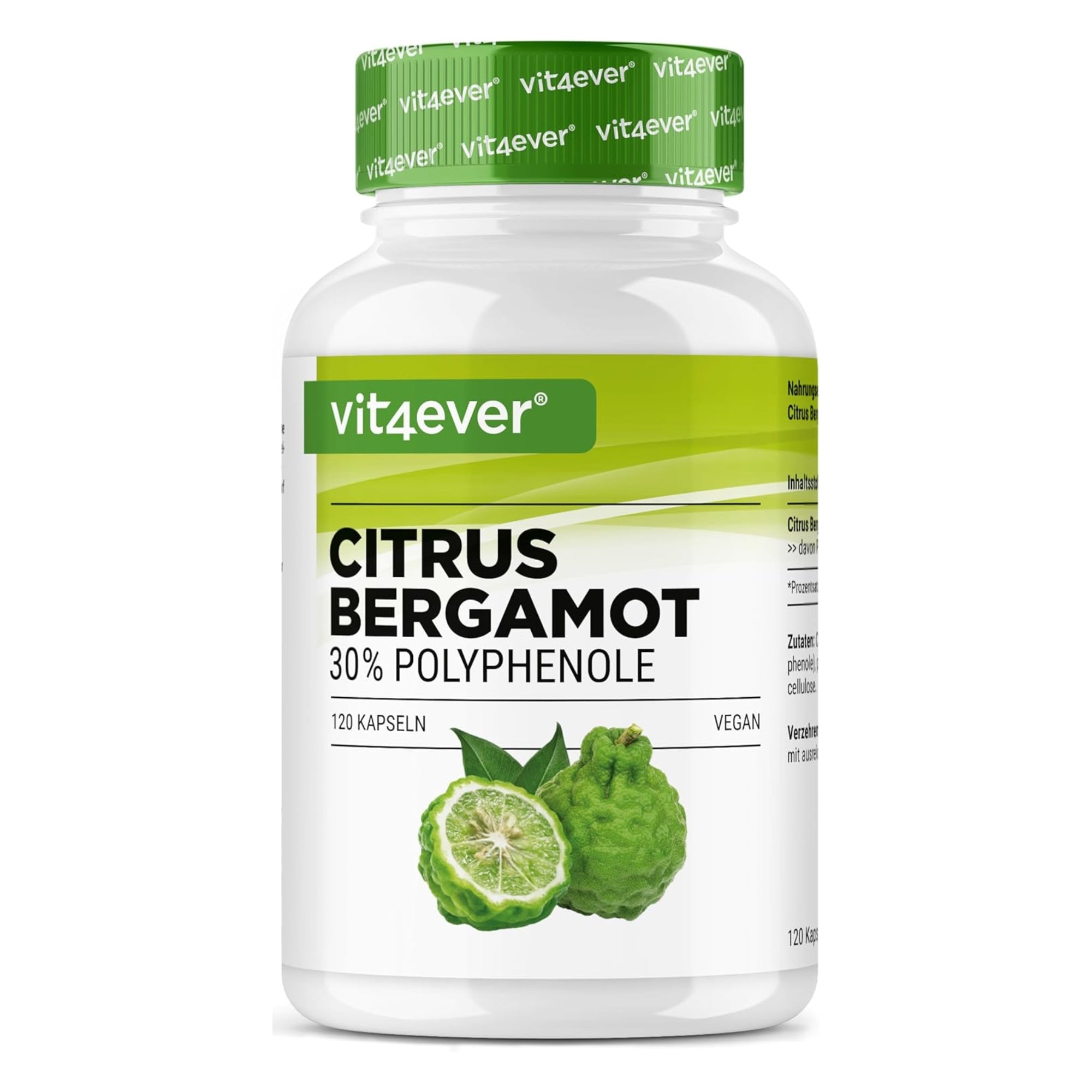 Vit4ever Citrus Bergamot 750mg - 120 Kapseln