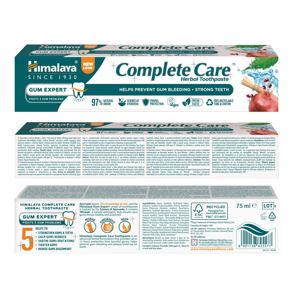 Gum Expert Kräuterzahnpasta Complete Care | 75 ml | Himalaya