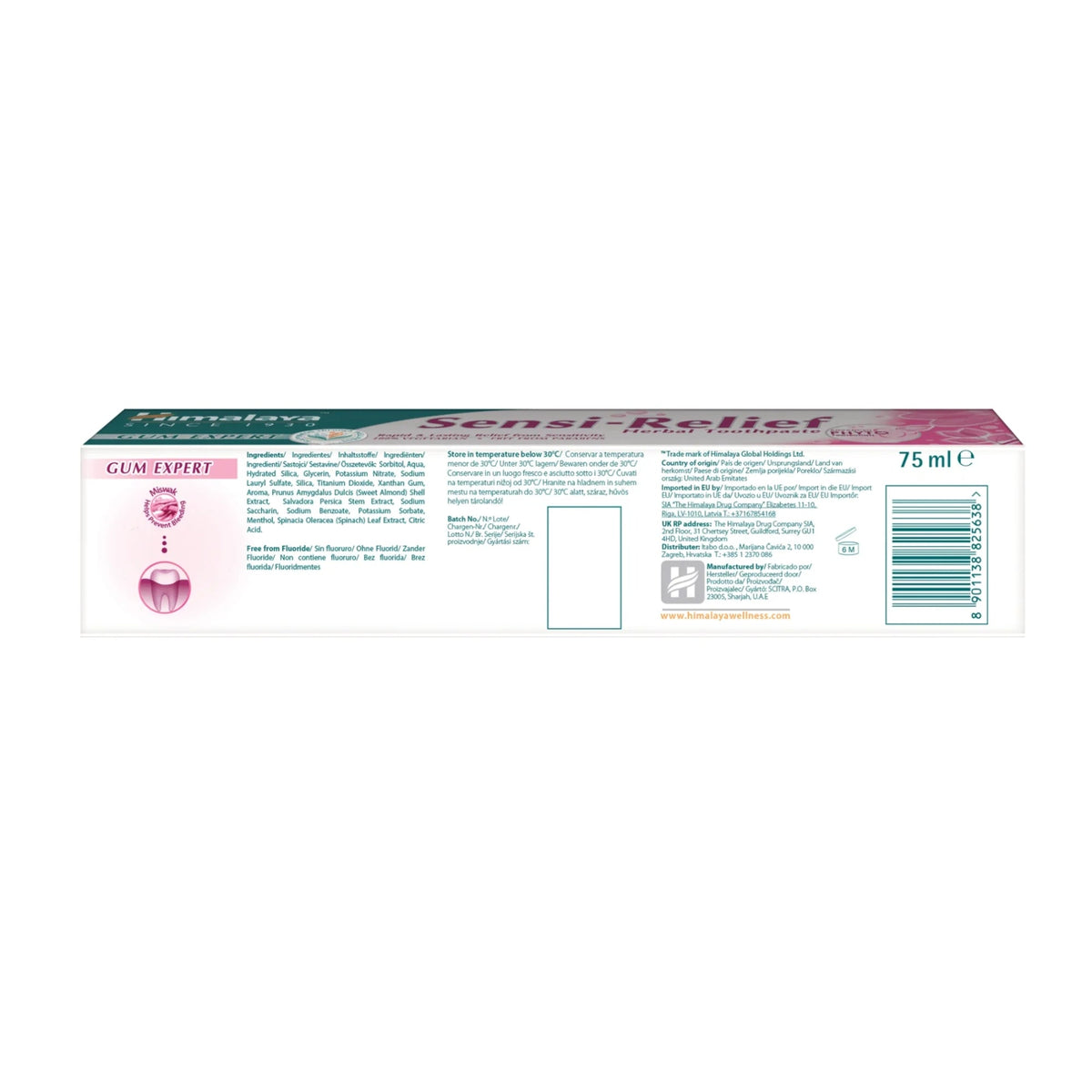 Gum Expert Sensi Relief Zahnpasta | 75 ml | Himalaya