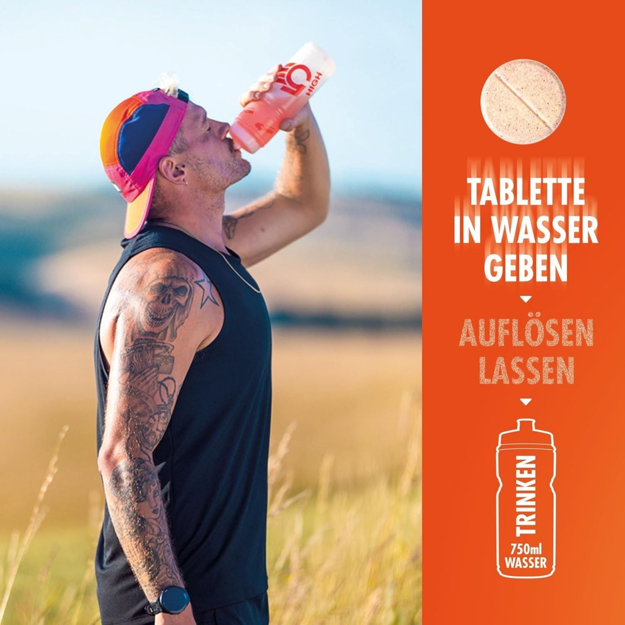 HIGH5 ZERO Orange & Kirsche | Elektrolyt-Brausetabletten