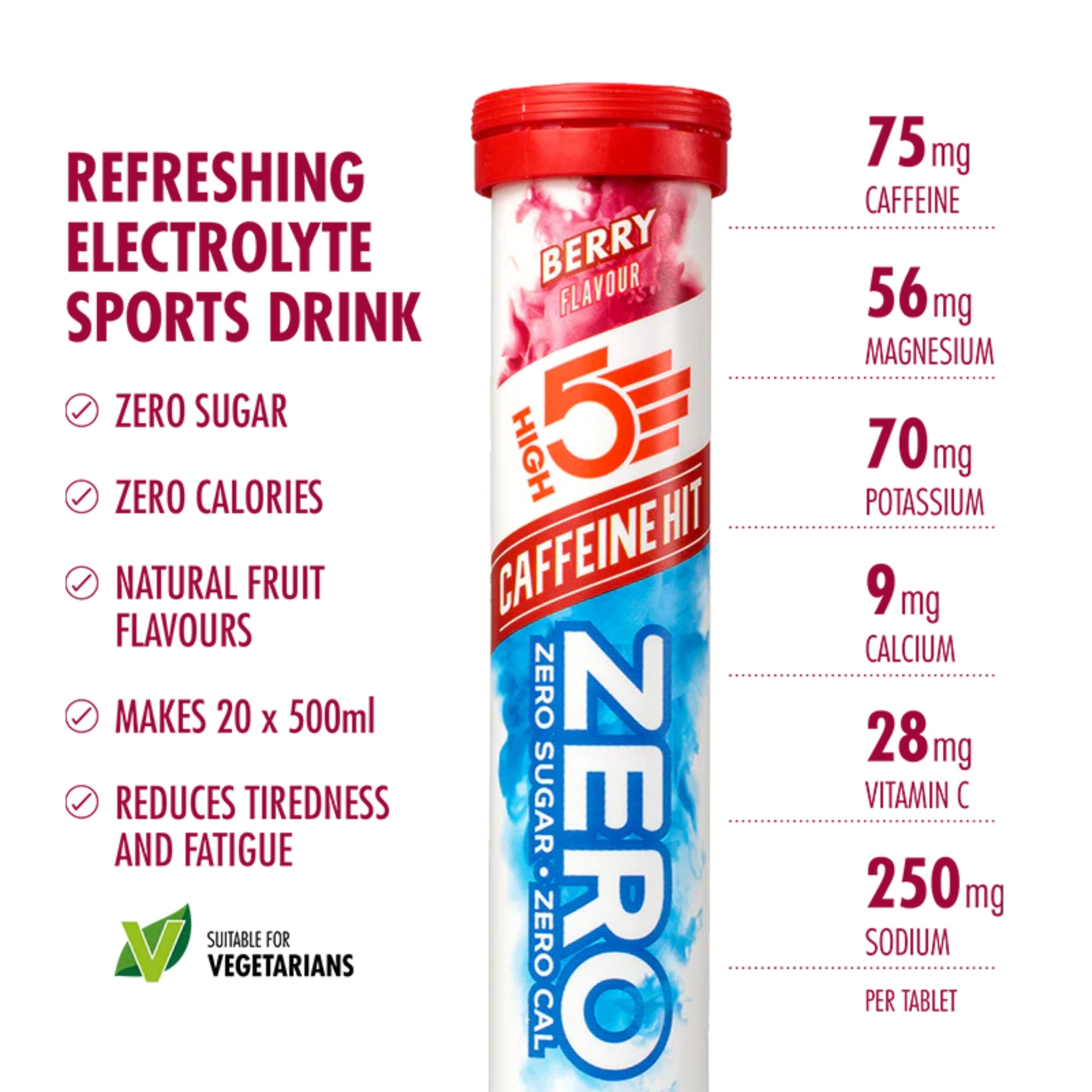 HIGH5 ZERO Elektrolyt-Brausetabletten Variety Pack | 3 x 20 Tabletten