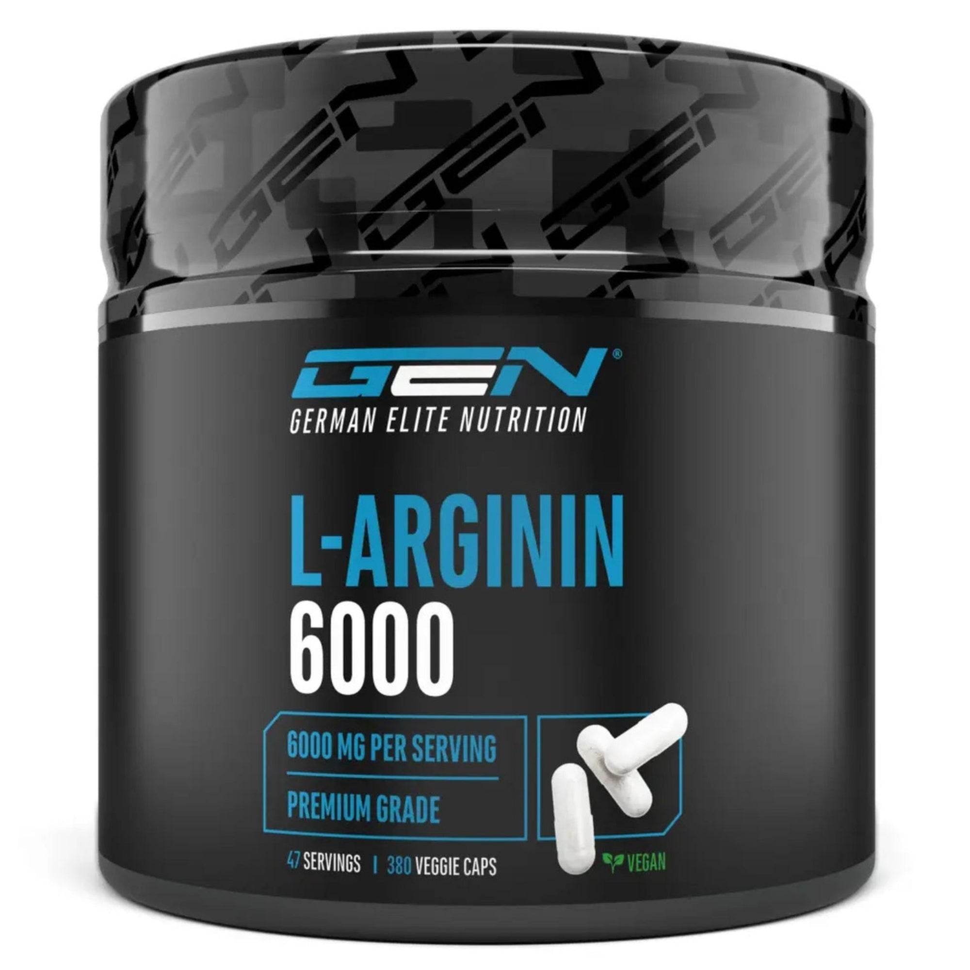 L-Arginin 6000 | 380 Kapseln | German Elite Nutrition