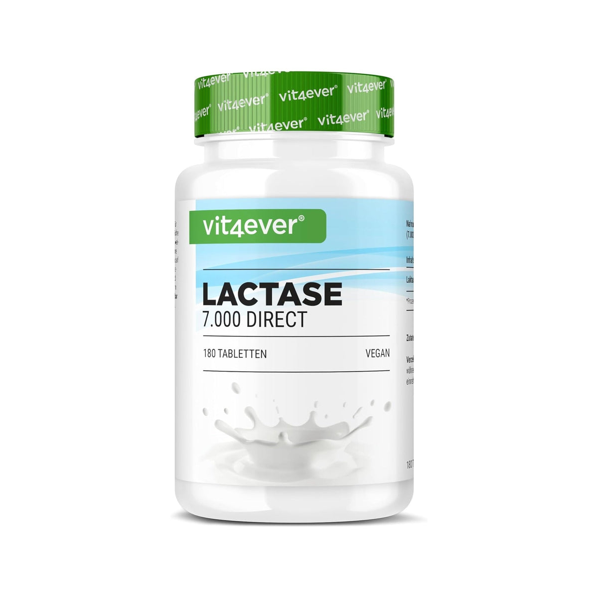 Lactase 7.000 FCC | 180 & 365 Tabletten | Vit4ever