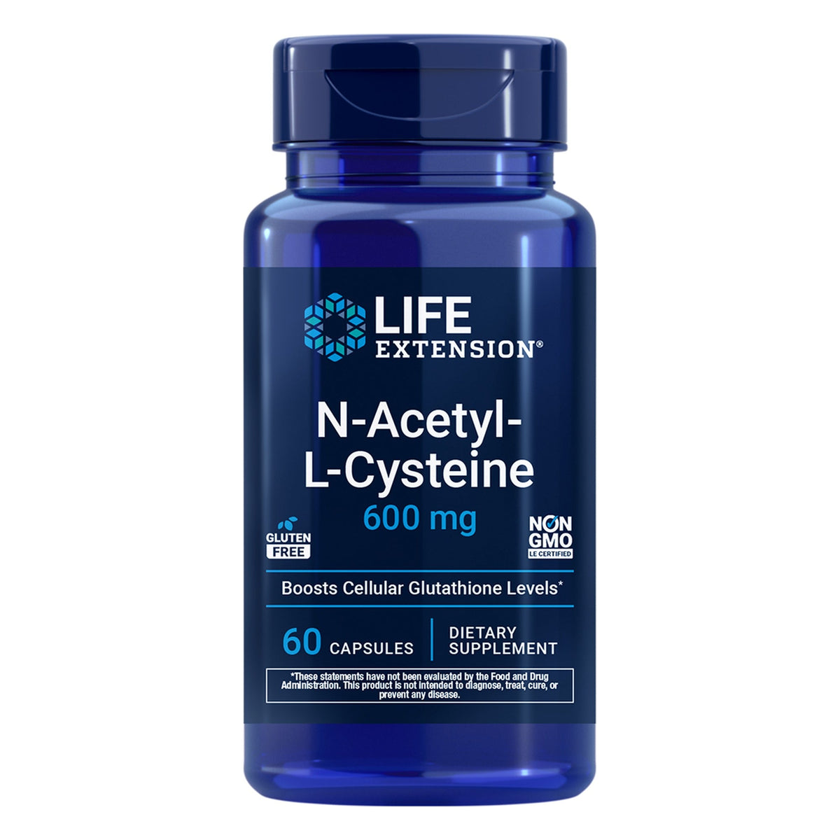 N-Acetyl-L-Cystein (NAC) 600 mg - 60 Kapseln - Life Extension