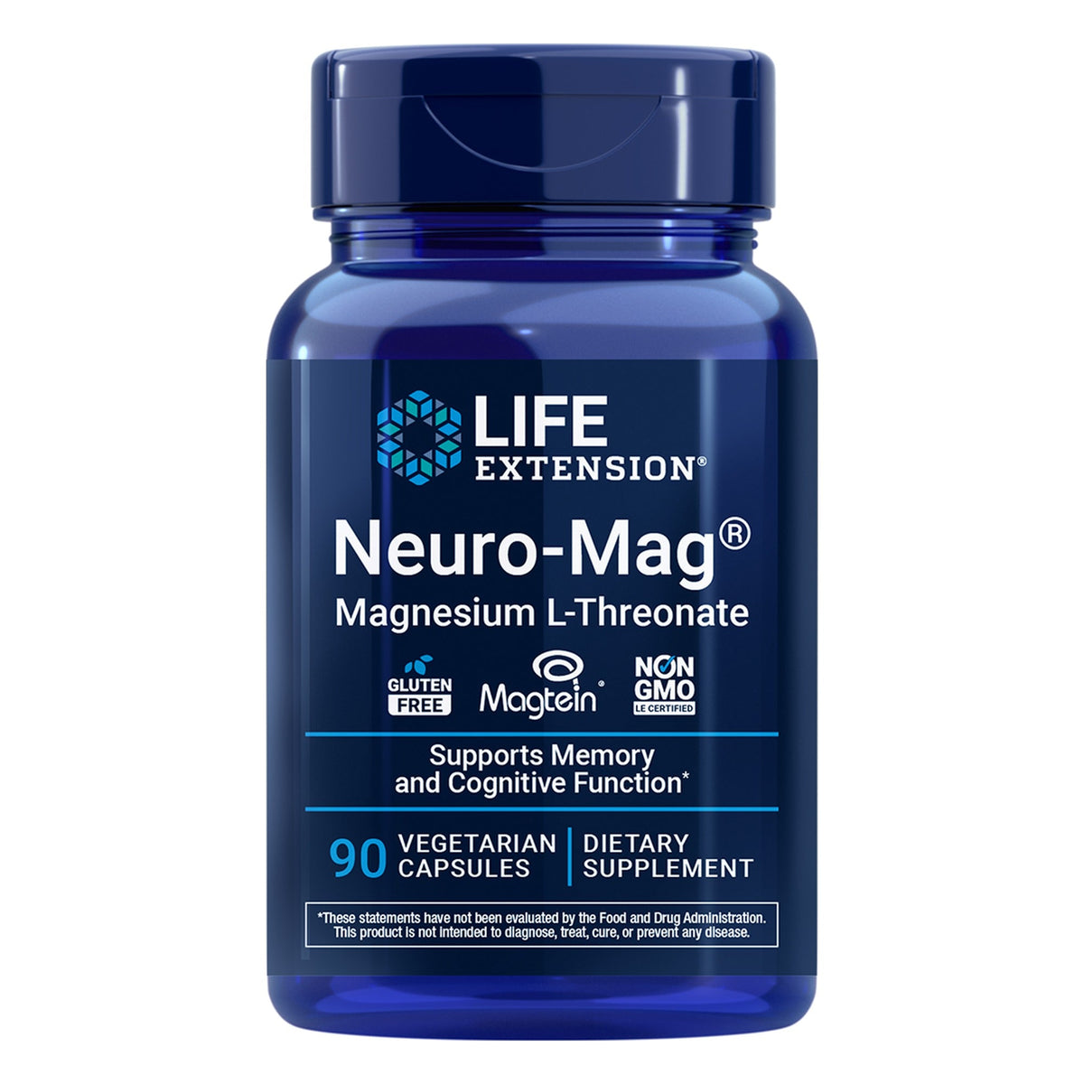 Neuro-Mag Magnesium-L-Threonat - 90 Kapseln - Life Extension