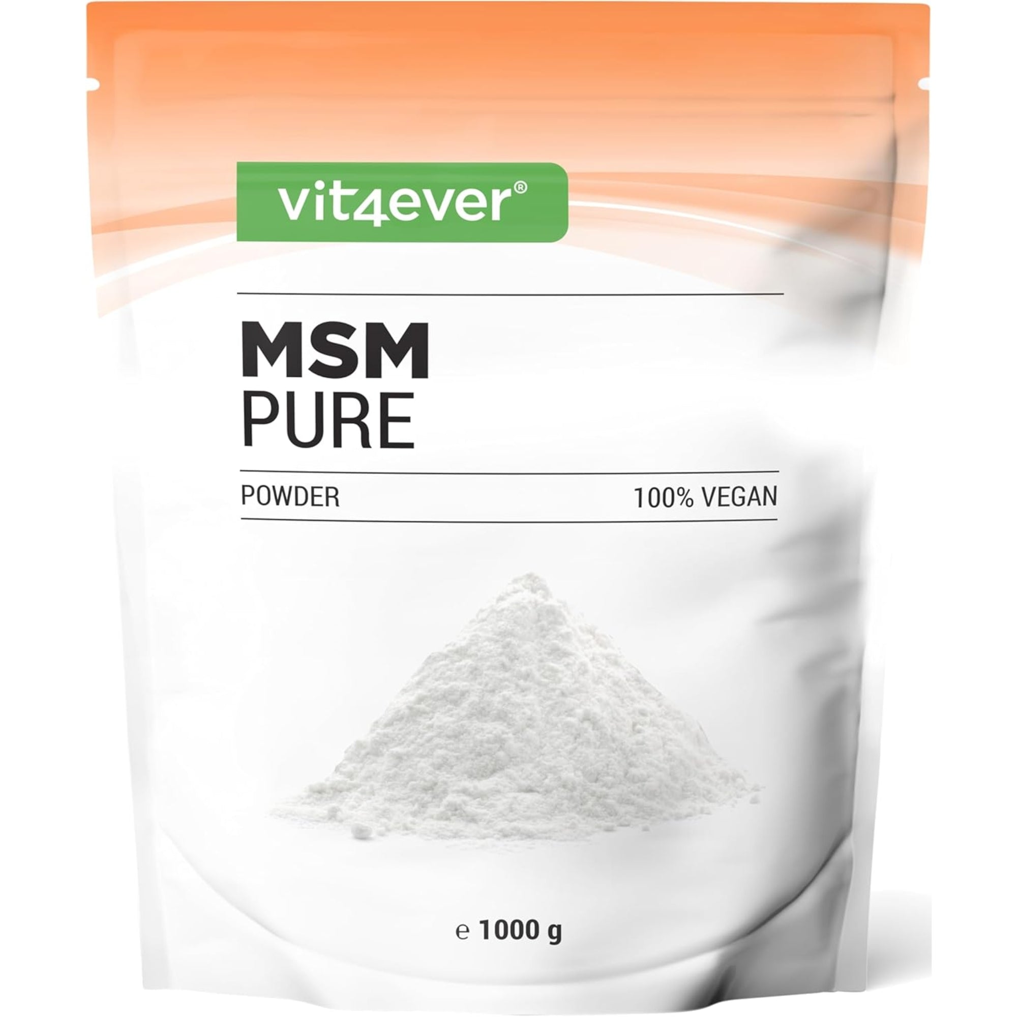 Vit4ever MSM-Pulver 99,9% rein - 1 kg mit Messlöffel