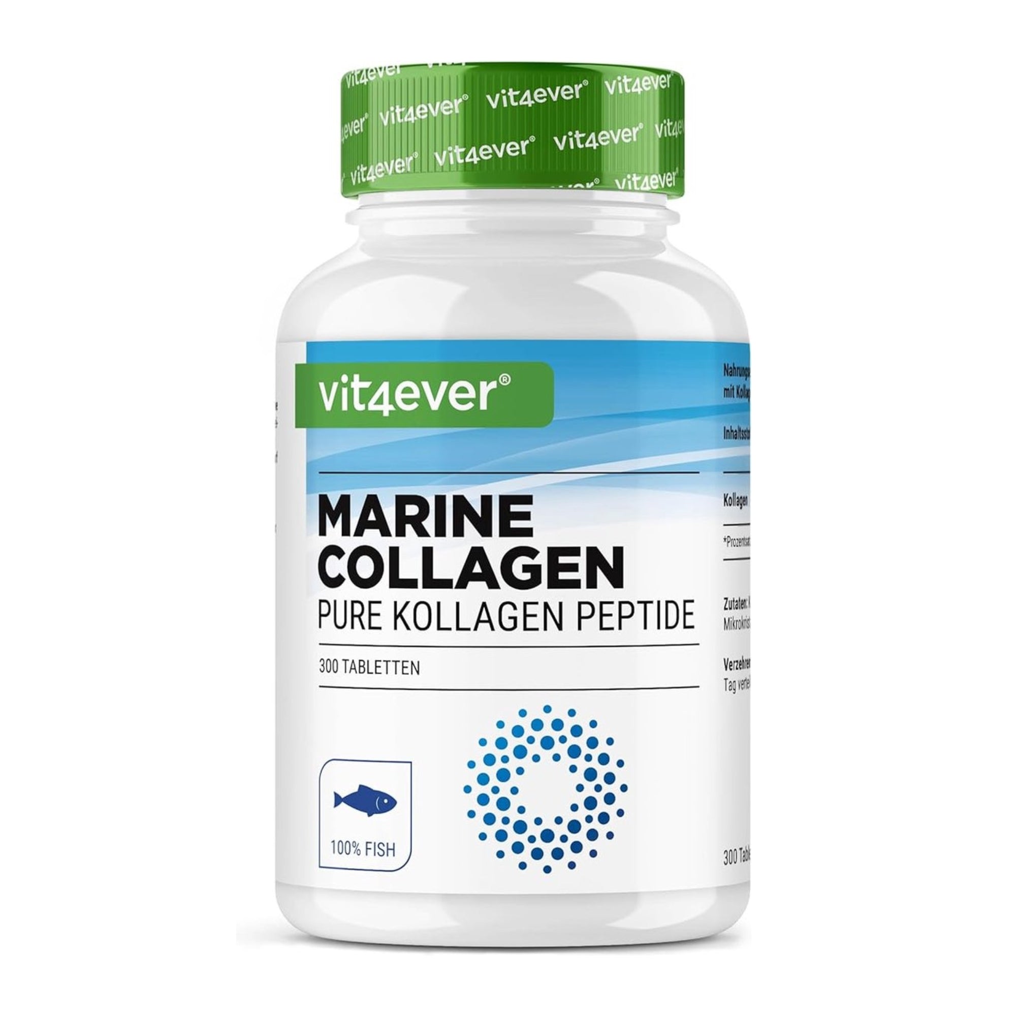 Marine Kollagen 3000mg Tabletten von Vit4ever, 300 Tabletten