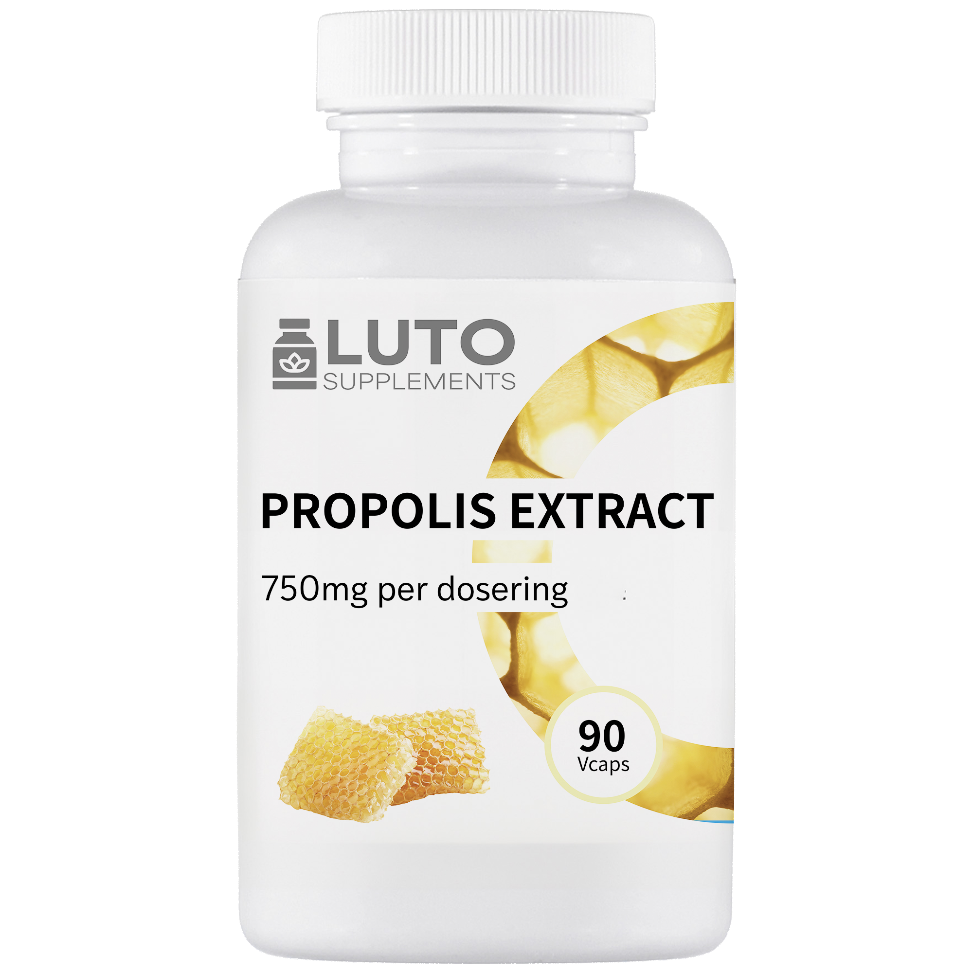 Propolis Extrakt 750 mg | 90 Kapseln | LUTO Supplements
