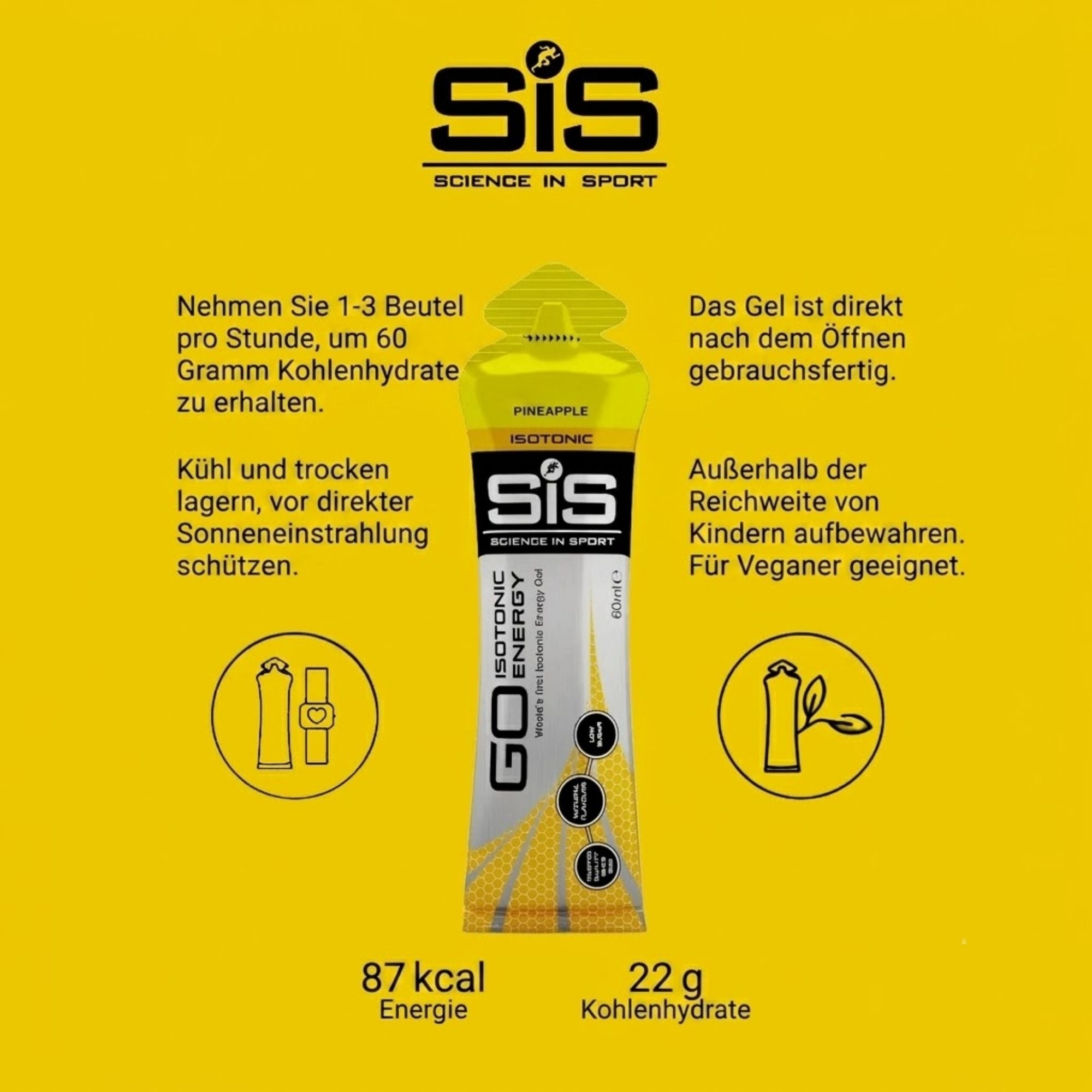 SiS Go Isotonic Energy Gel | Pineapple