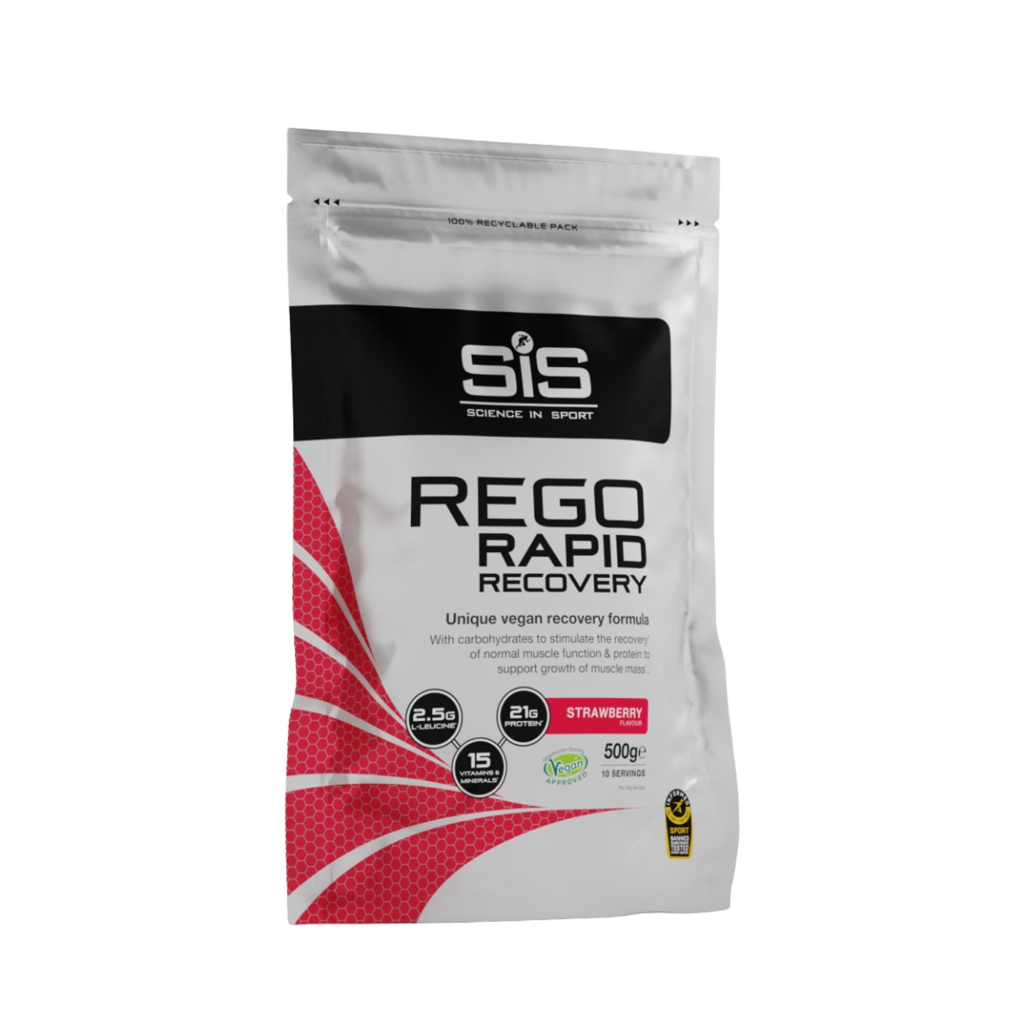 SiS REGO Rapid Recovery Drink Pulver | 20 g Protein - Erdbeere