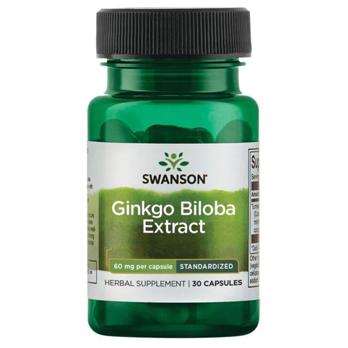 Swanson Ginkgo Biloba 60 mg 30 Kapseln – Kräuter-Nahrungsergänzungsmittel | kaufen in Deutschland und Österreich