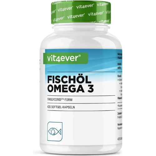 Vit4ever Omega 3 Fischöl Triglyceridform - 420 Softgels