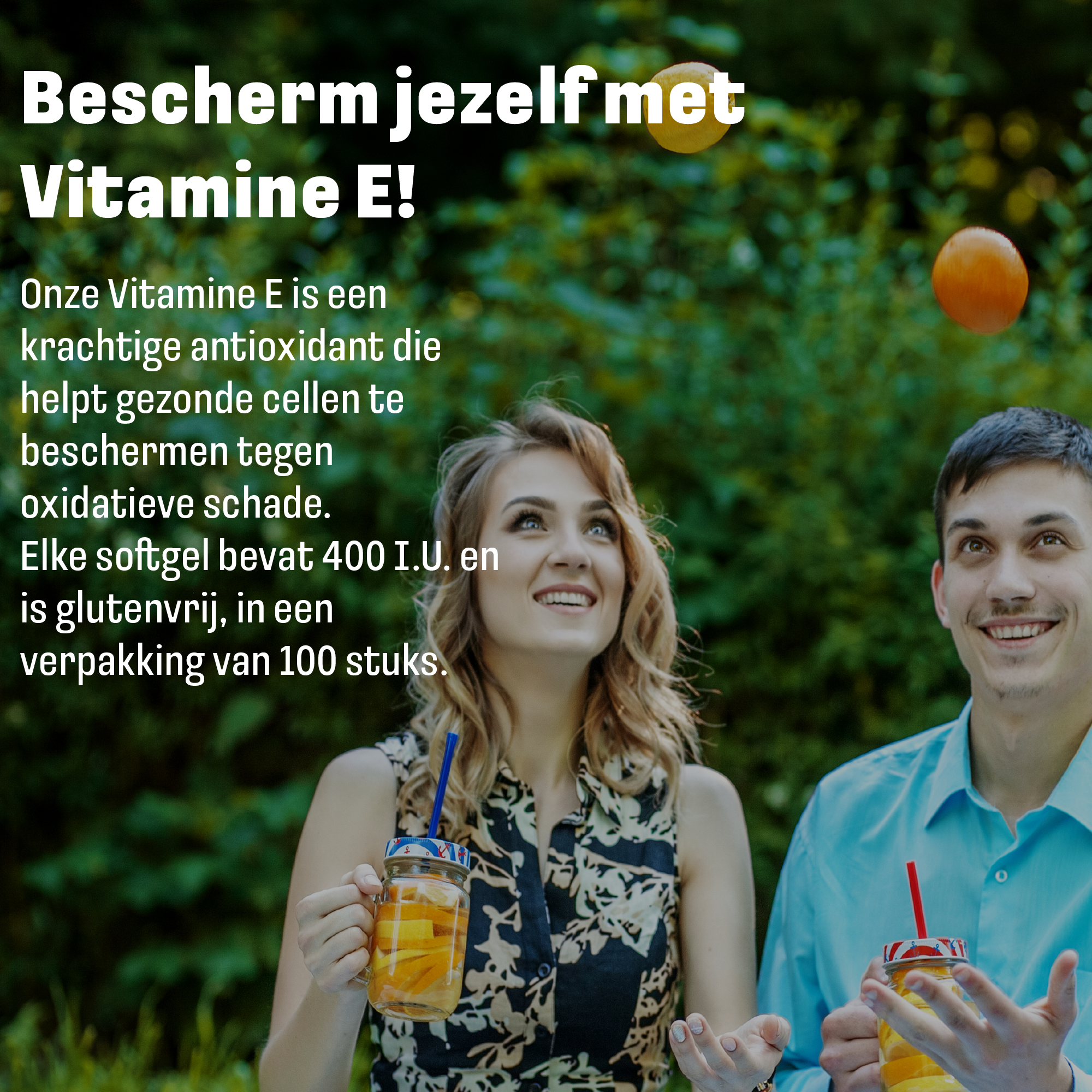 LUTO Vitamine E 400 I.U. softgels voor huidgezondheid en antioxidanten ondersteuning
