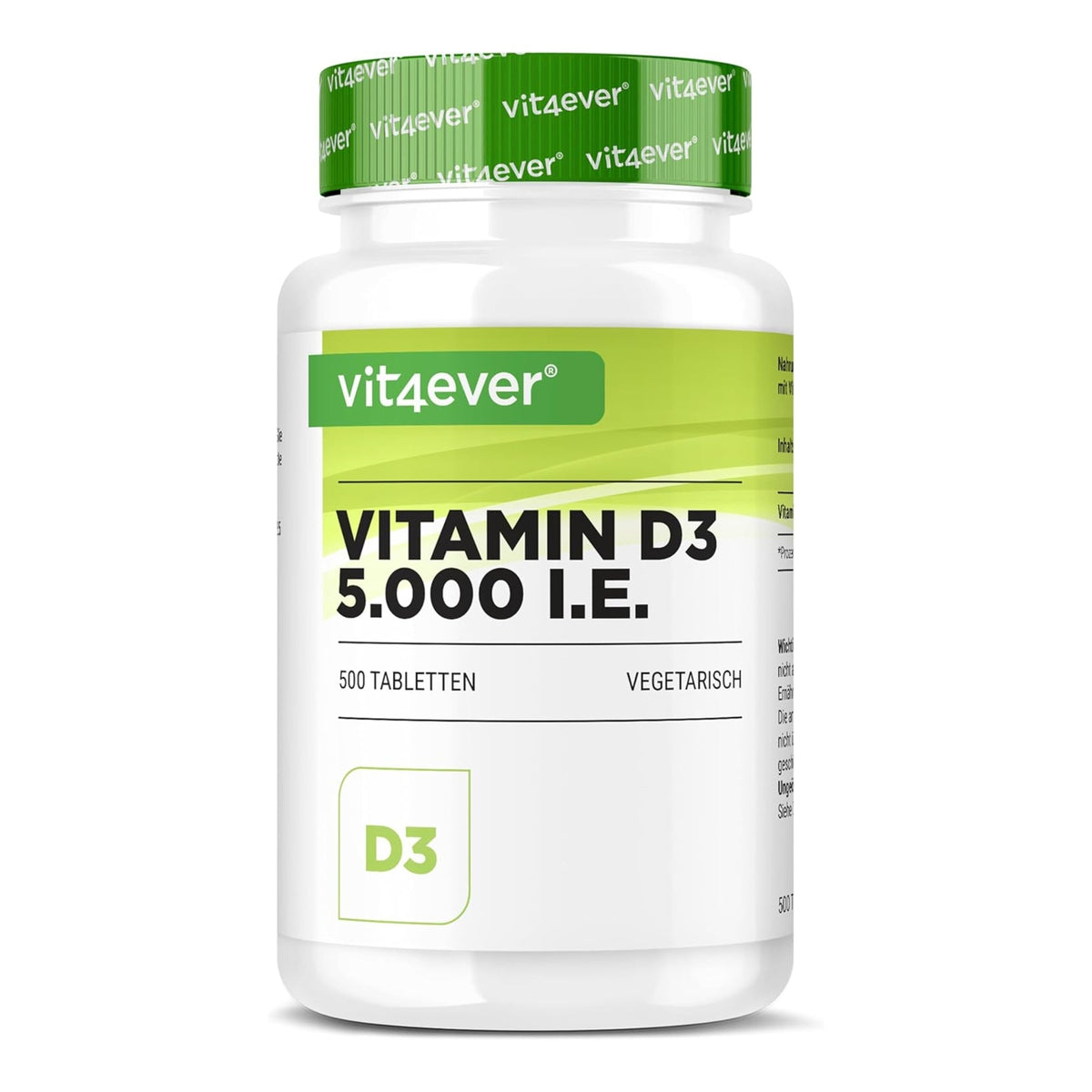 Vitamin D3 5000 IE Depot Vit4ever – Nahrungsergänzungsmittel | kaufen in Deutschland und Österreich