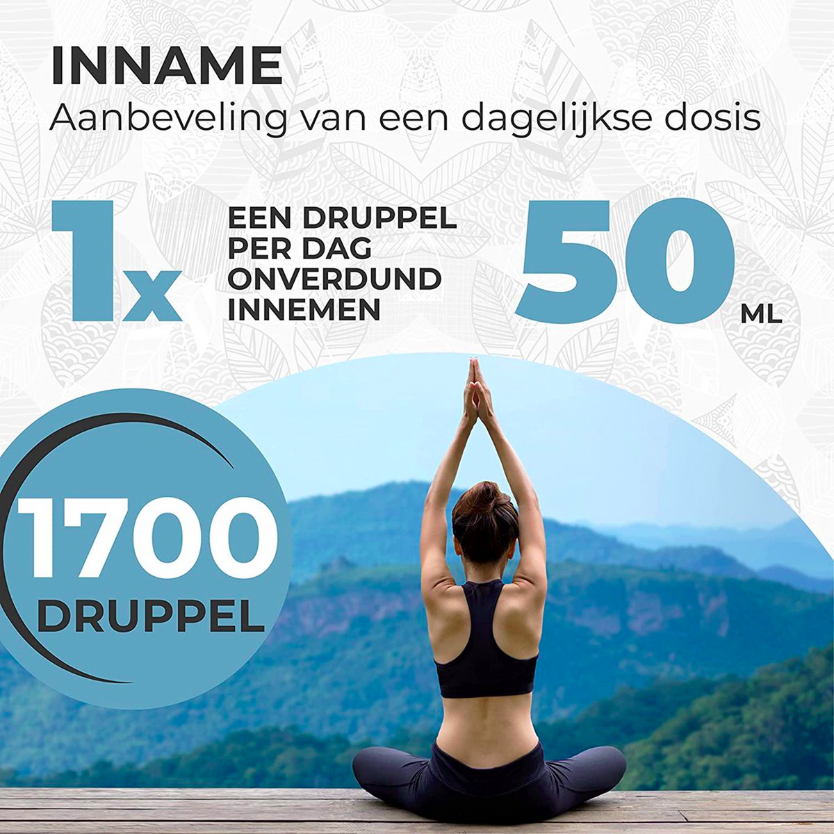 Nuvi Health Vitamin A 400 IE + D3 1000 IE + K2 20 mcg Tropfen 50 ML (XL Flasche) – Etikett mit Inhaltsstoffen und Dosierung