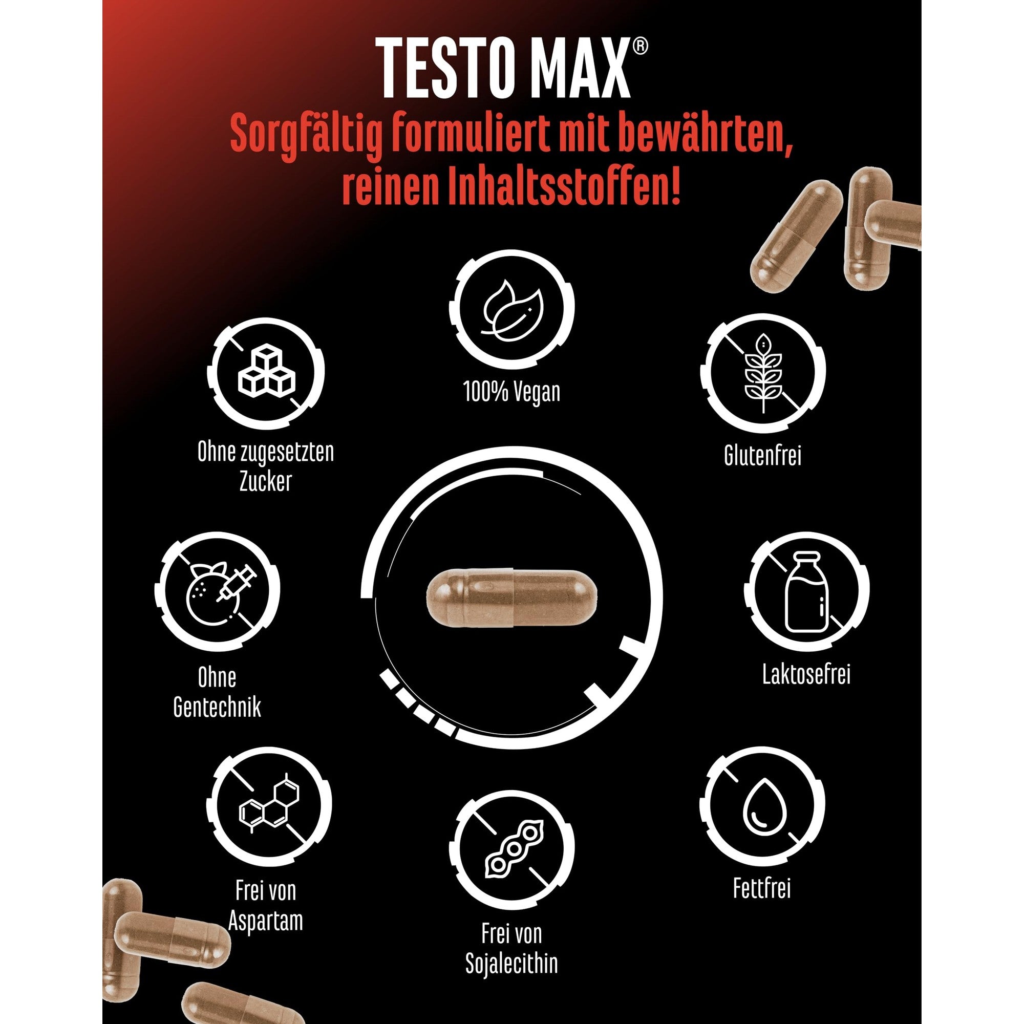 Testo Max 270 Kapseln - vegan & laborgeprüft