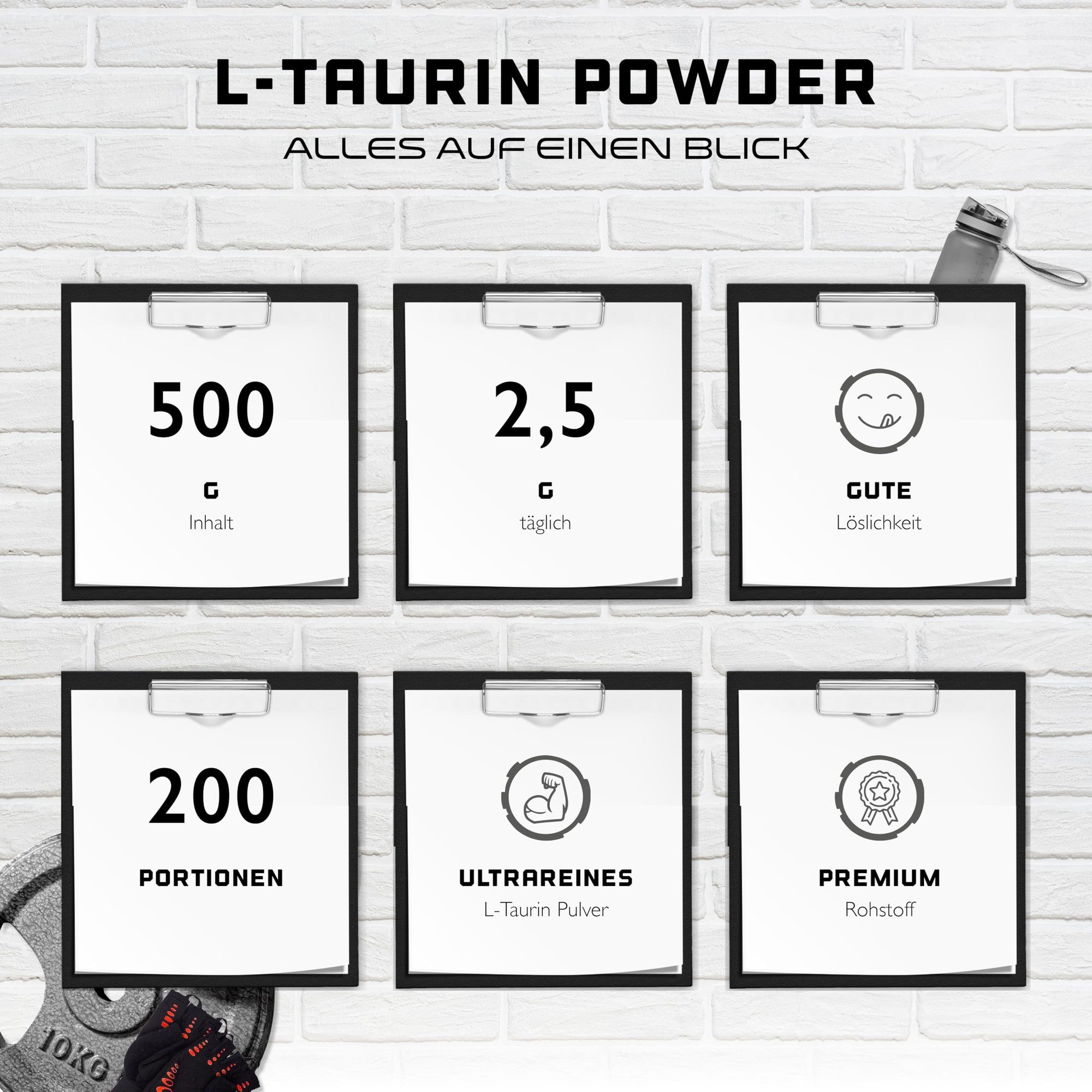 L-Taurin Pulver 500g – Produktübersicht