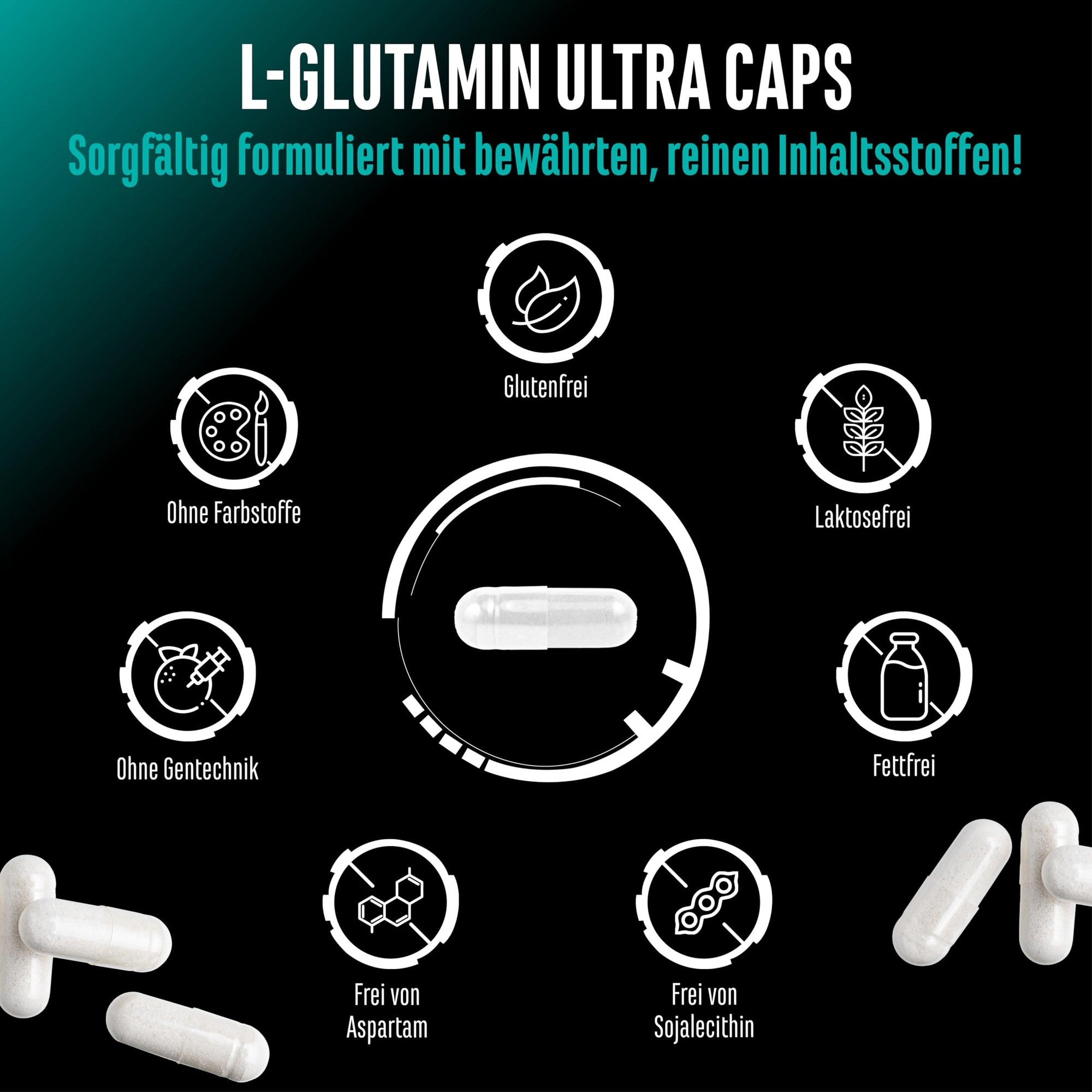 GEN L-Glutamin Ultra 1100mg 365 Kapseln – Wirkstoffe & Dosierung