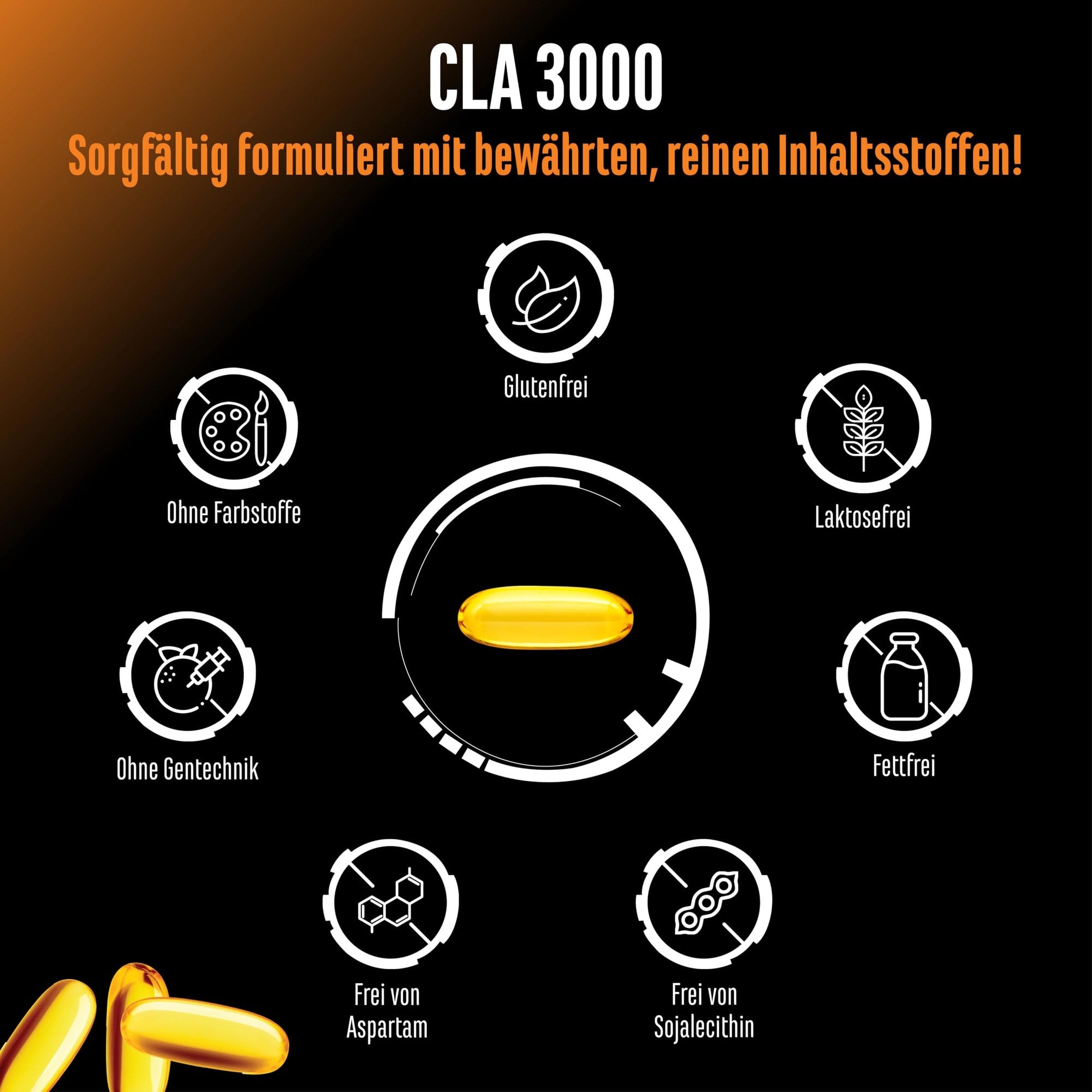 GEN CLA 1000mg 240 Softgels – 3000mg pro Anwendung