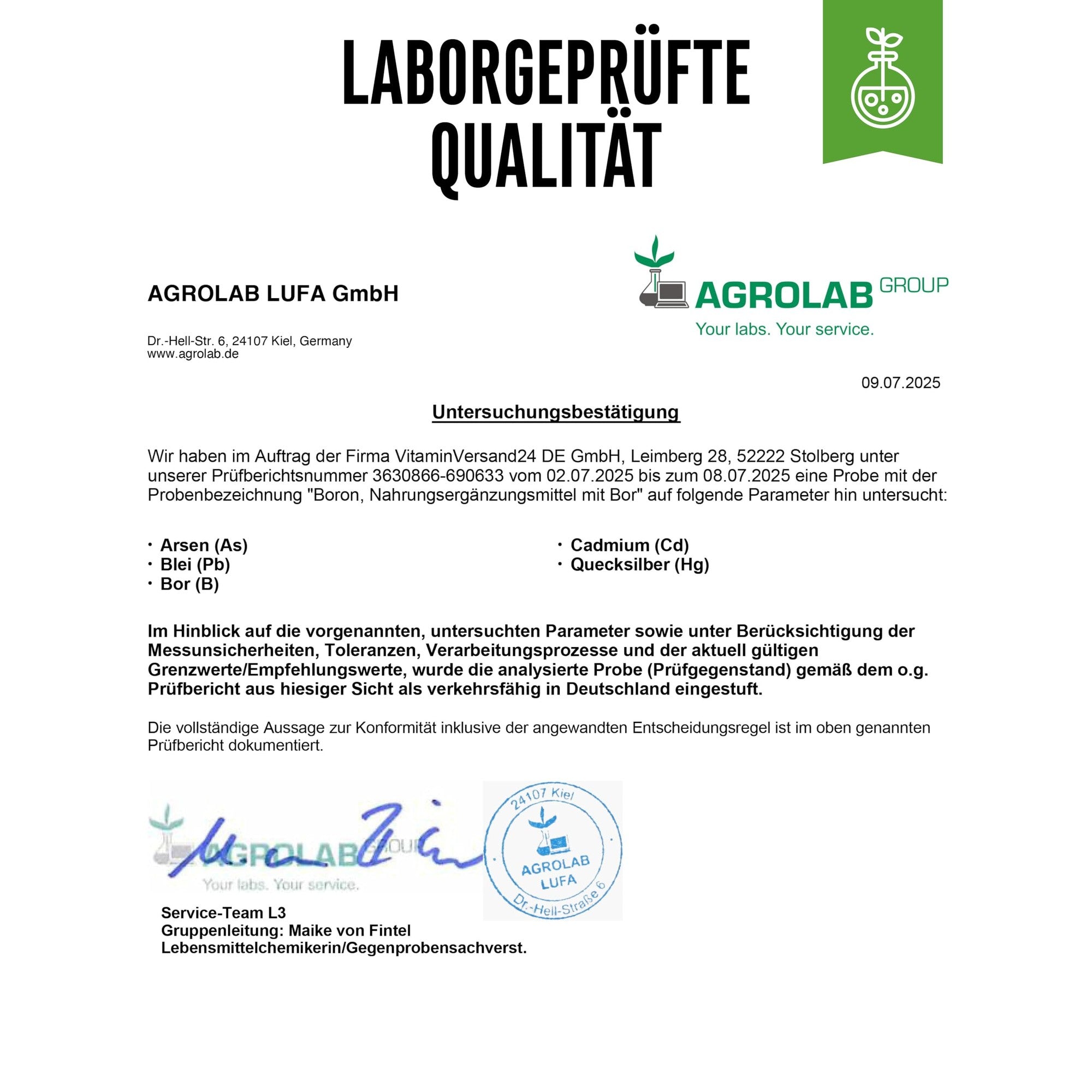 GEN Bor Borium Max 10mg 365 Tabletten – Verpackung & Qualität