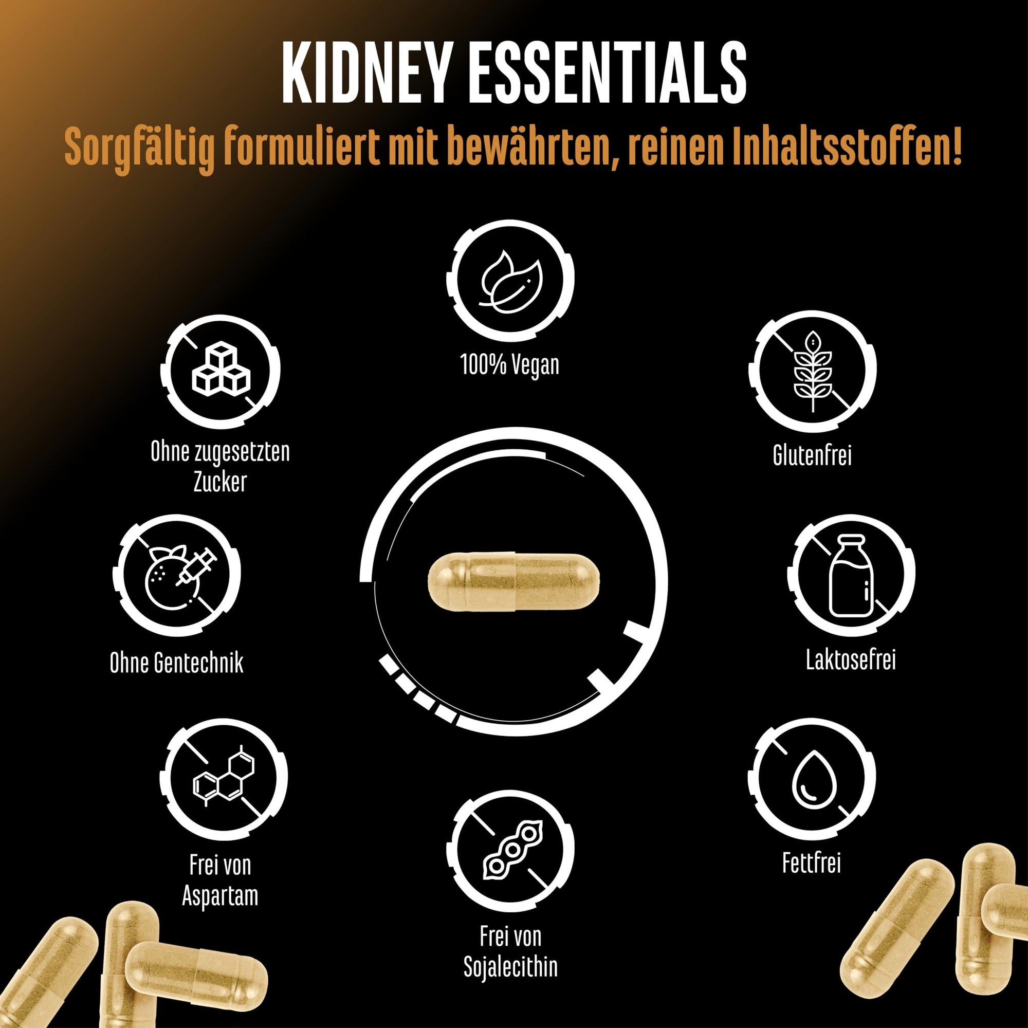 Kidney Essentials Botanischer Flush Complex 270 Kapseln – vegan & laborgeprüft