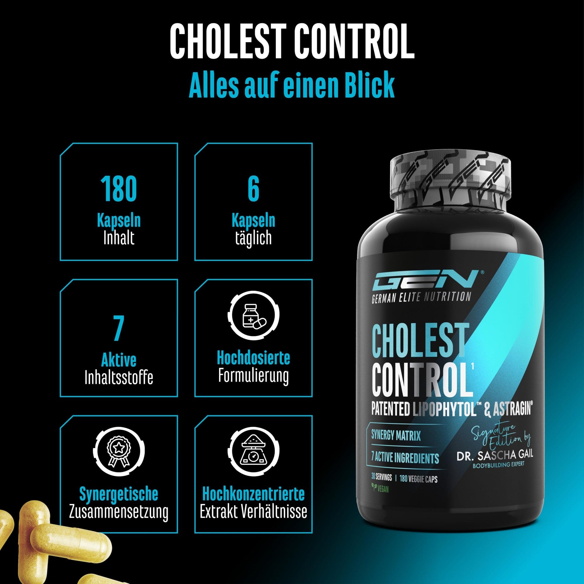 Cholesterol Control 180 Kapseln – Übersicht