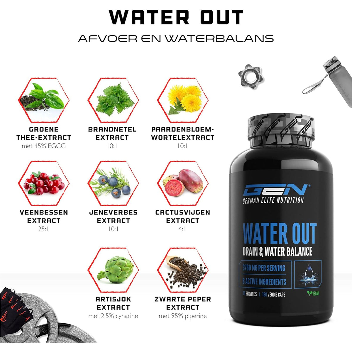Water Out Complex | 180 Kapseln | German Elite Nutrition