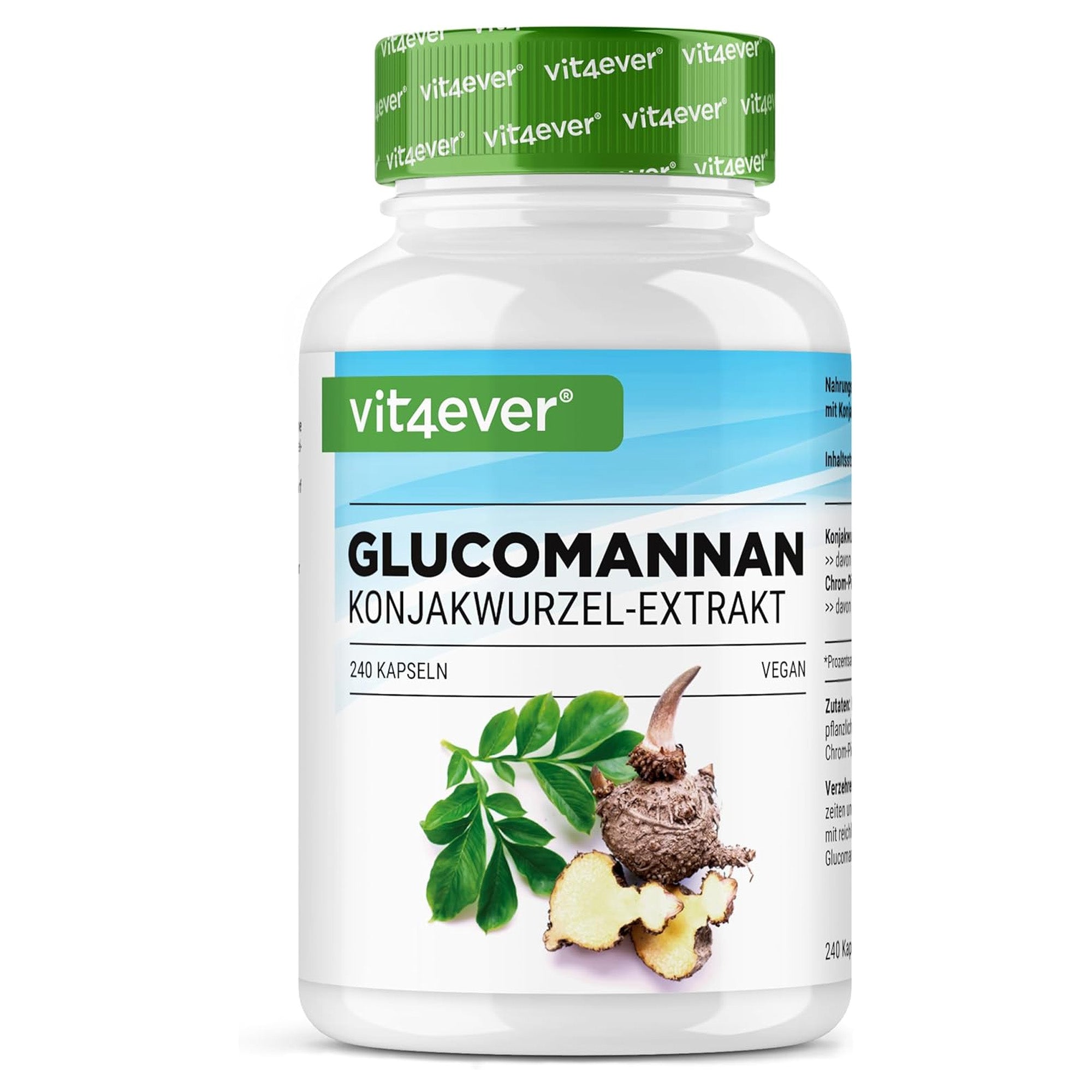 Vit4ever Glucomannan Konjakwurzel + Chrom