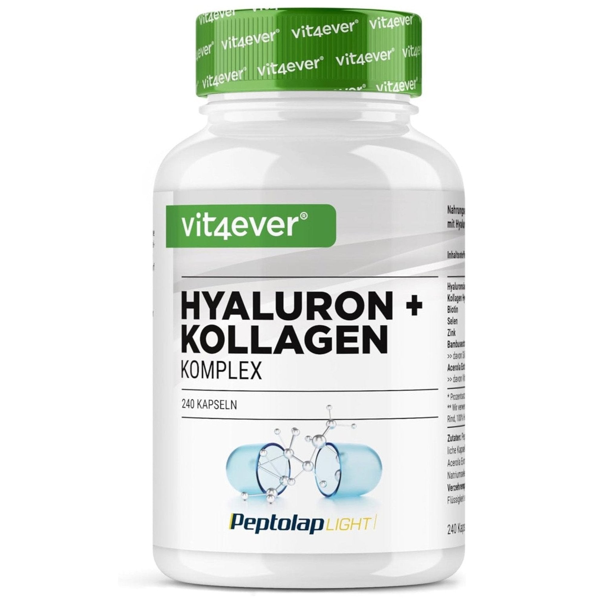 Vit4ever Hyaluronsäure Kollagen Complex - Haut- und Gelenkpflege