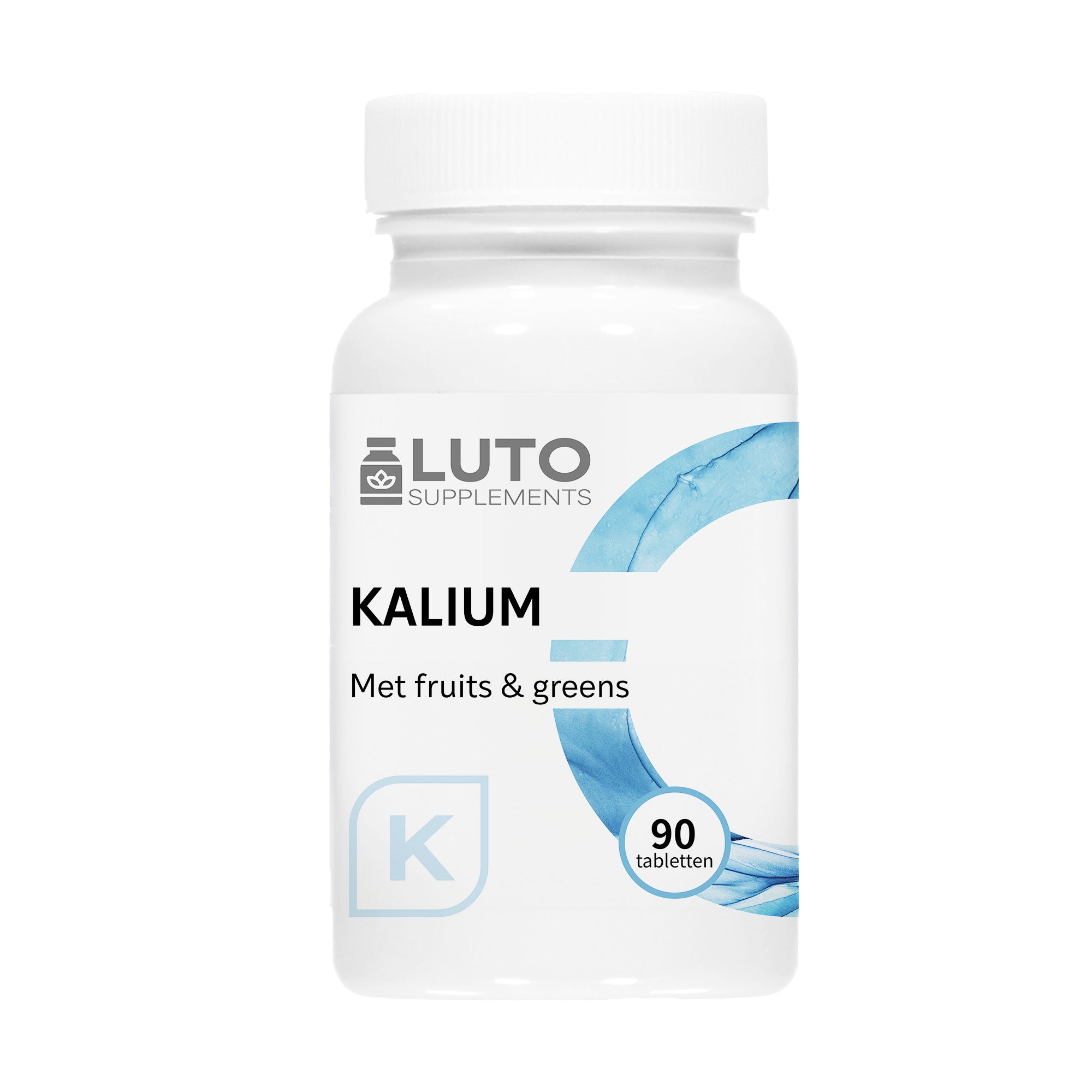LUTO Supplements Kalium met fruits en greens 90 tabletten sour apple smaak | kopen in Nederland en België