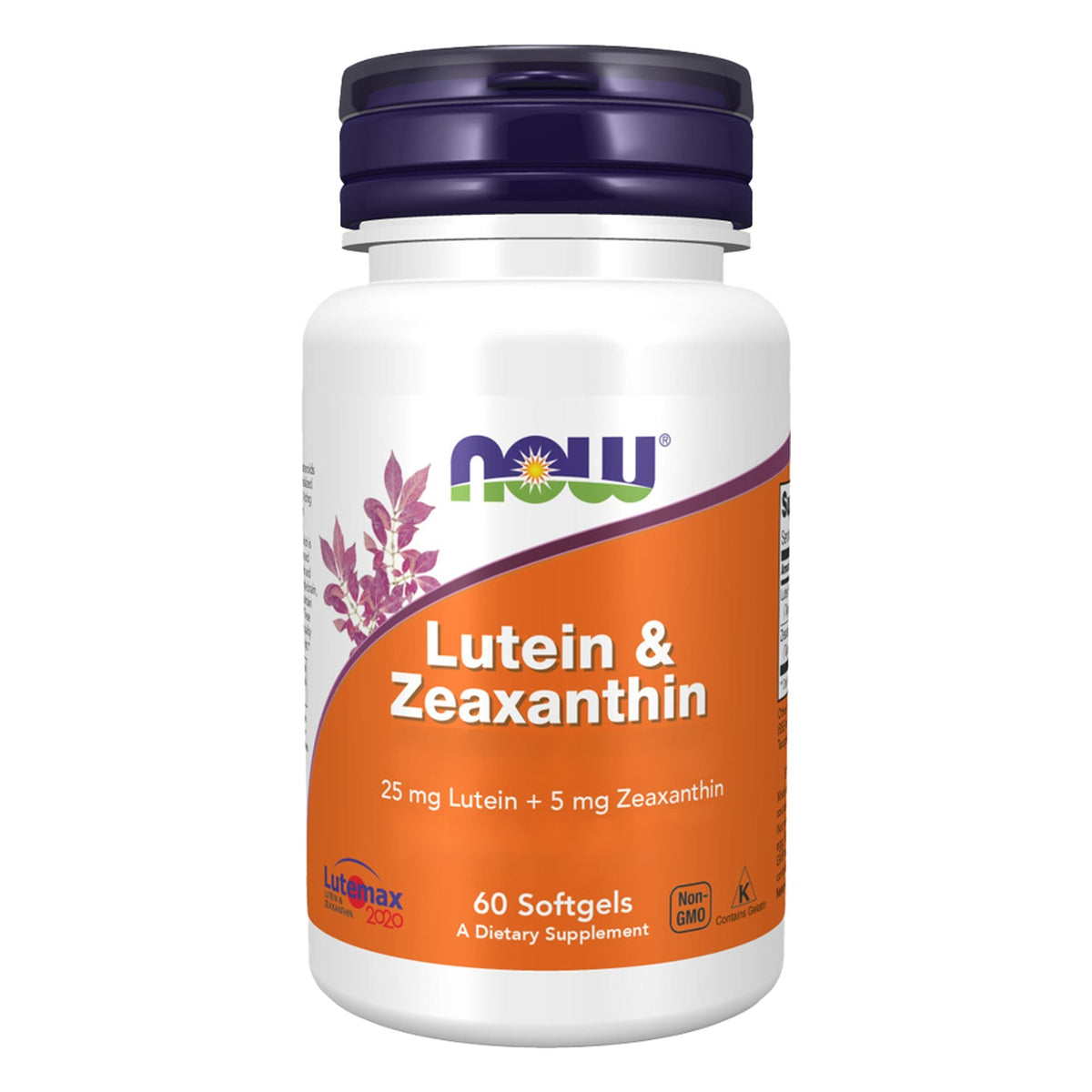 Lutein 25mg & Zeaxanthin 5mg | 60 Softgels | NOW Foods