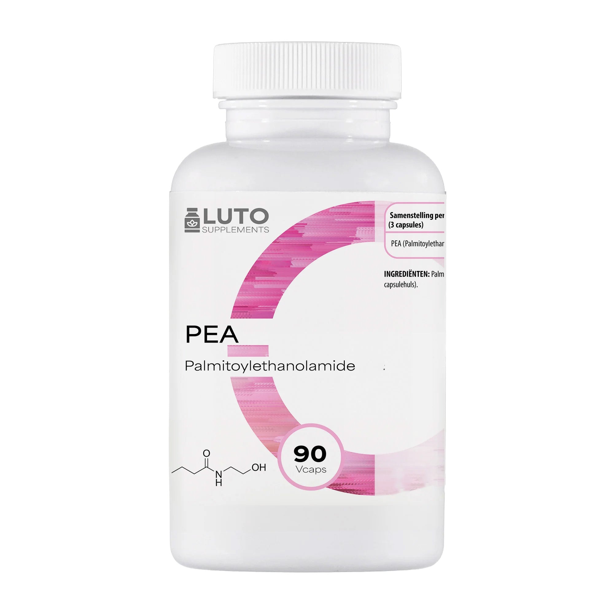 LUTO Supplements PEA Palmitoylethanolamide 1200mg 90 vegan capsules | kopen in Nederland en België