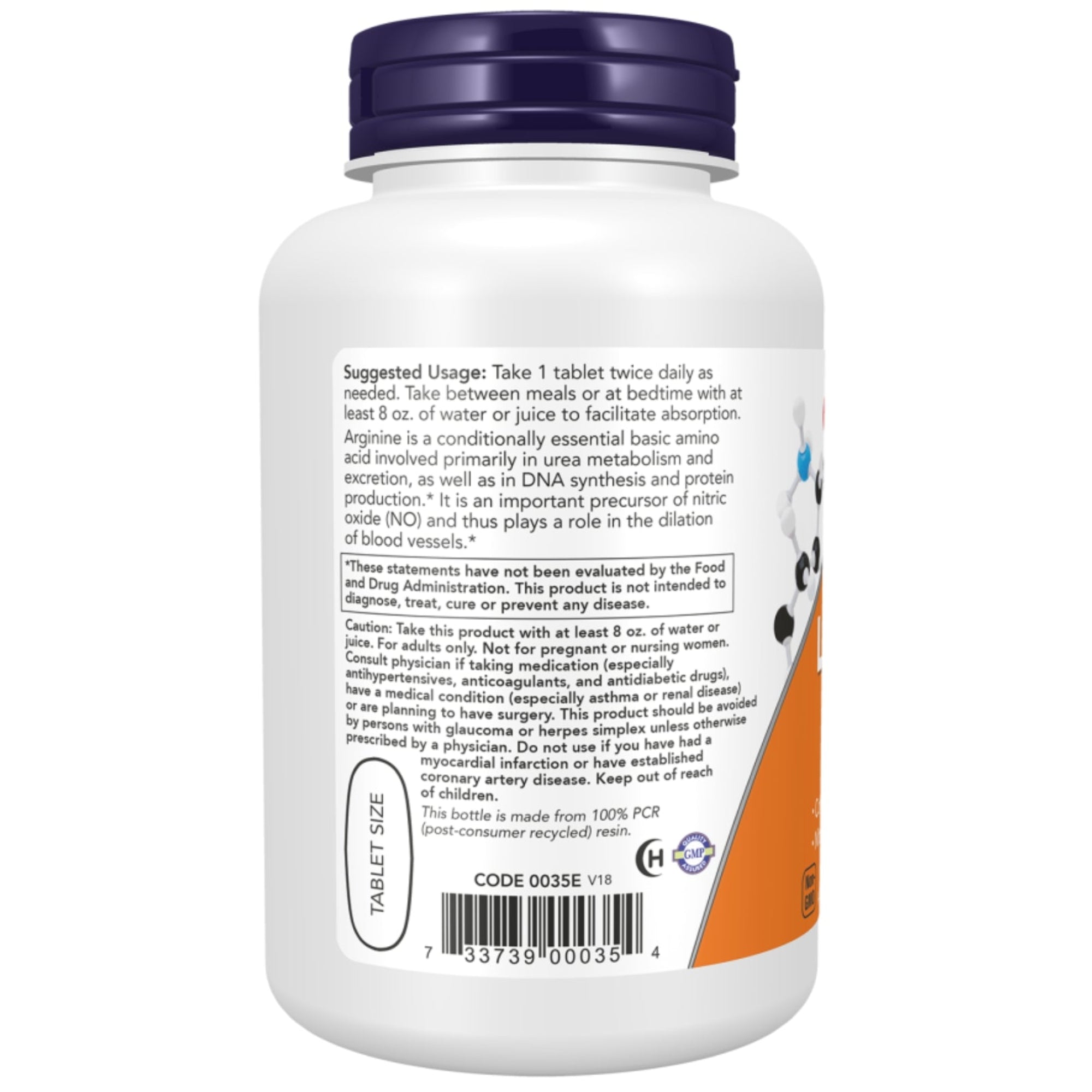 L-Arginin 1000 mg | 120 Tabletten | NOW Foods