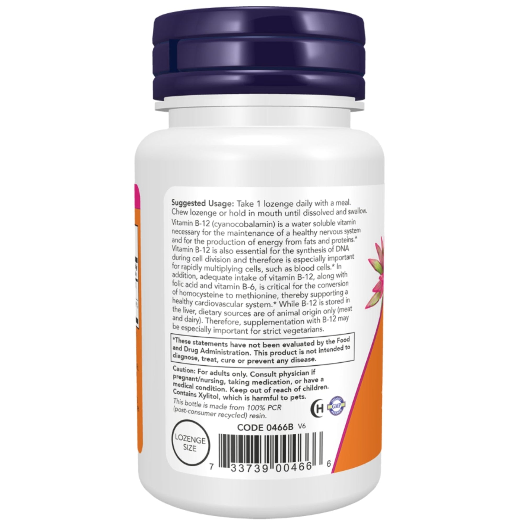 Vitamin B-12 1000 µg | 100 Lutschtabletten | NOW Foods