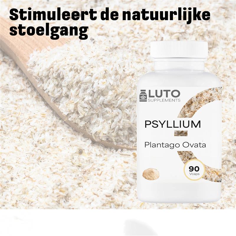 Psyllium (Plantago Ovata) | 90 Kapseln | LUTO Supplements