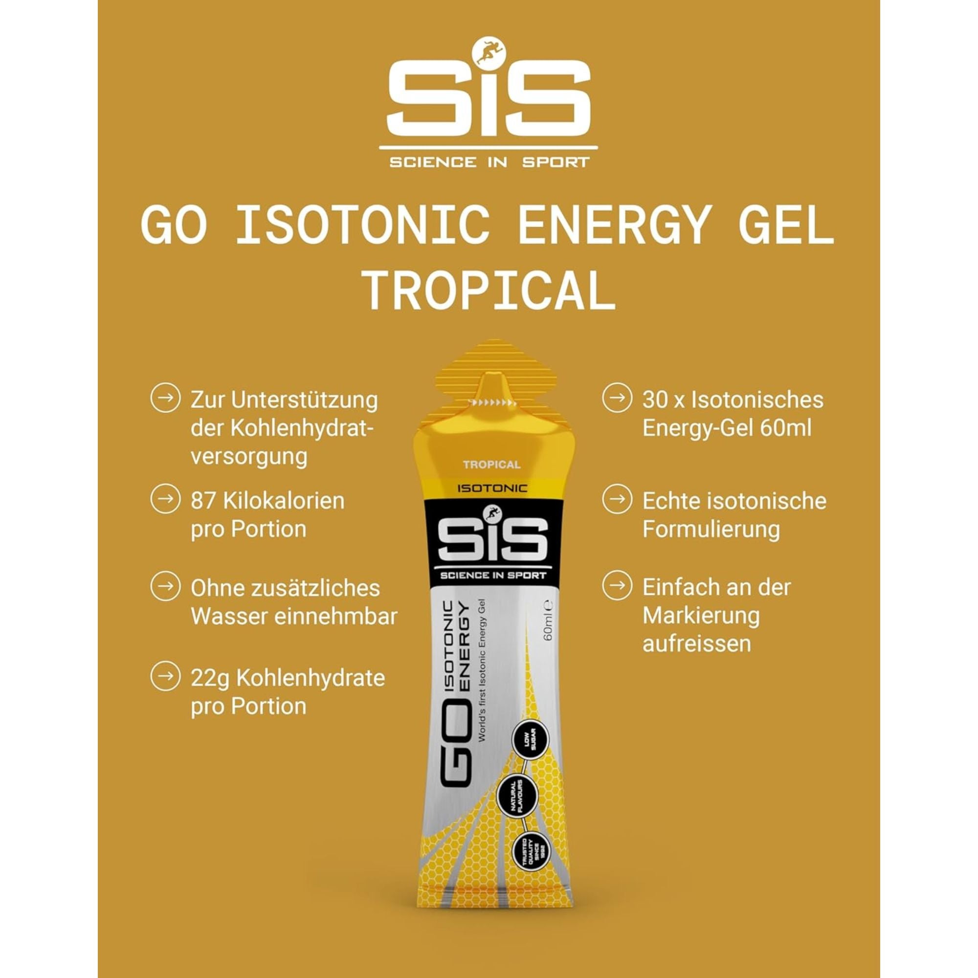 SiS Go Isotonic Energy Gel | Tropical