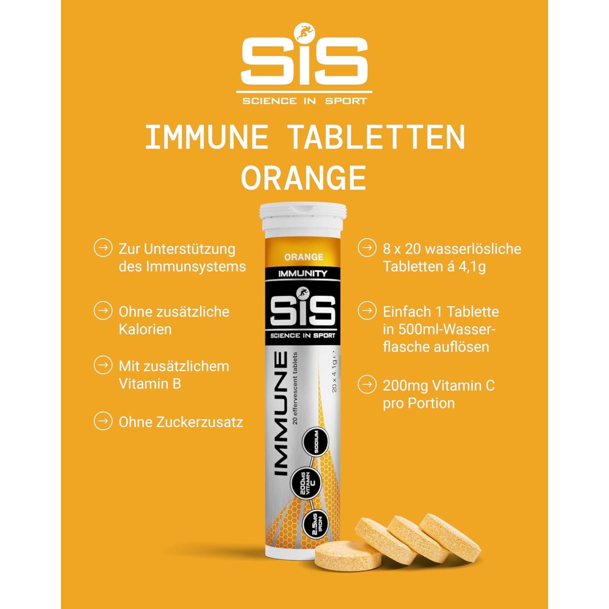 SiS Go Immune Tabletten | Orange