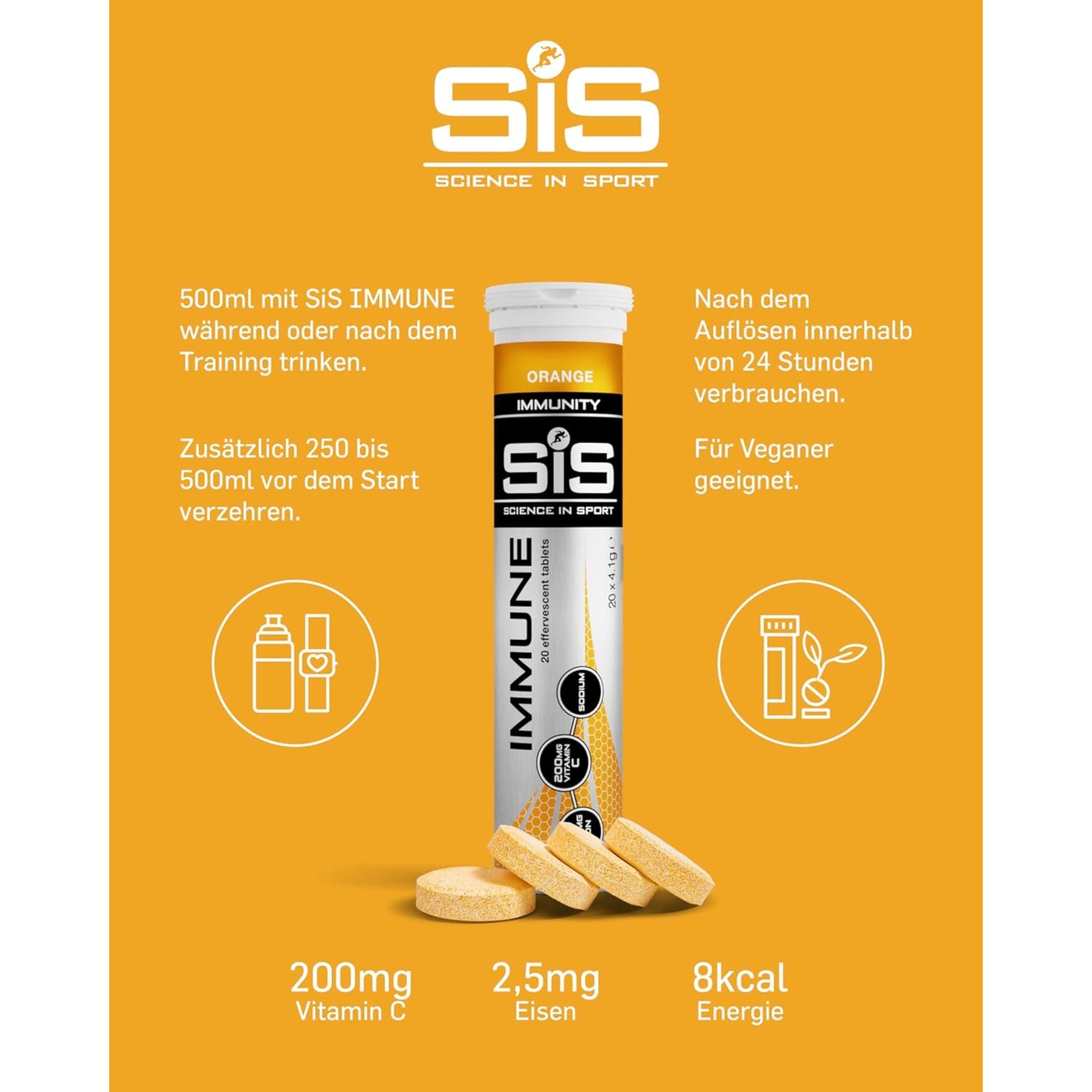 SiS Go Immune Tabletten | Orange