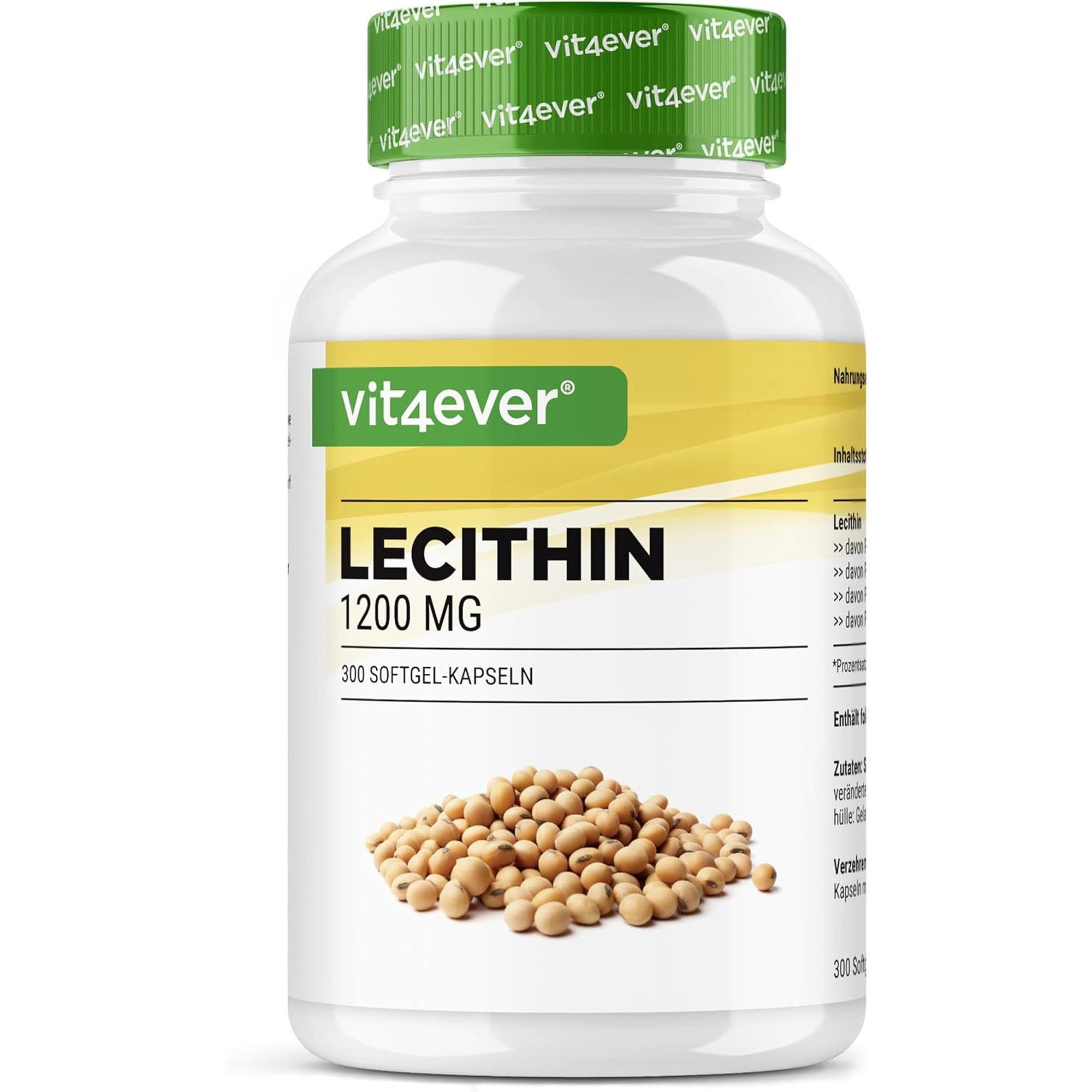 Vit4ever Lecithin 1200 mg - 300 Softgels